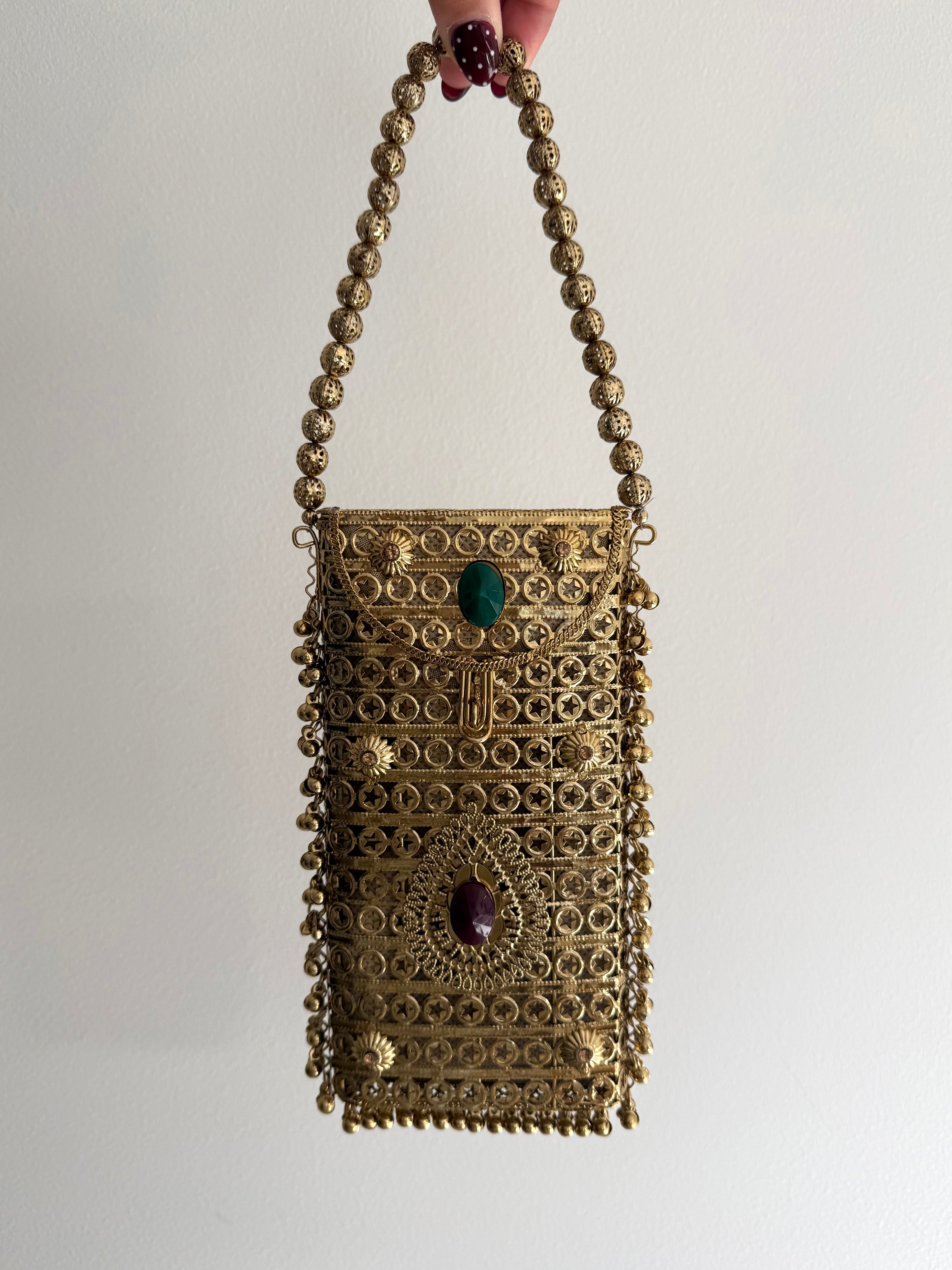 Kyra Mobile Bag | Gold