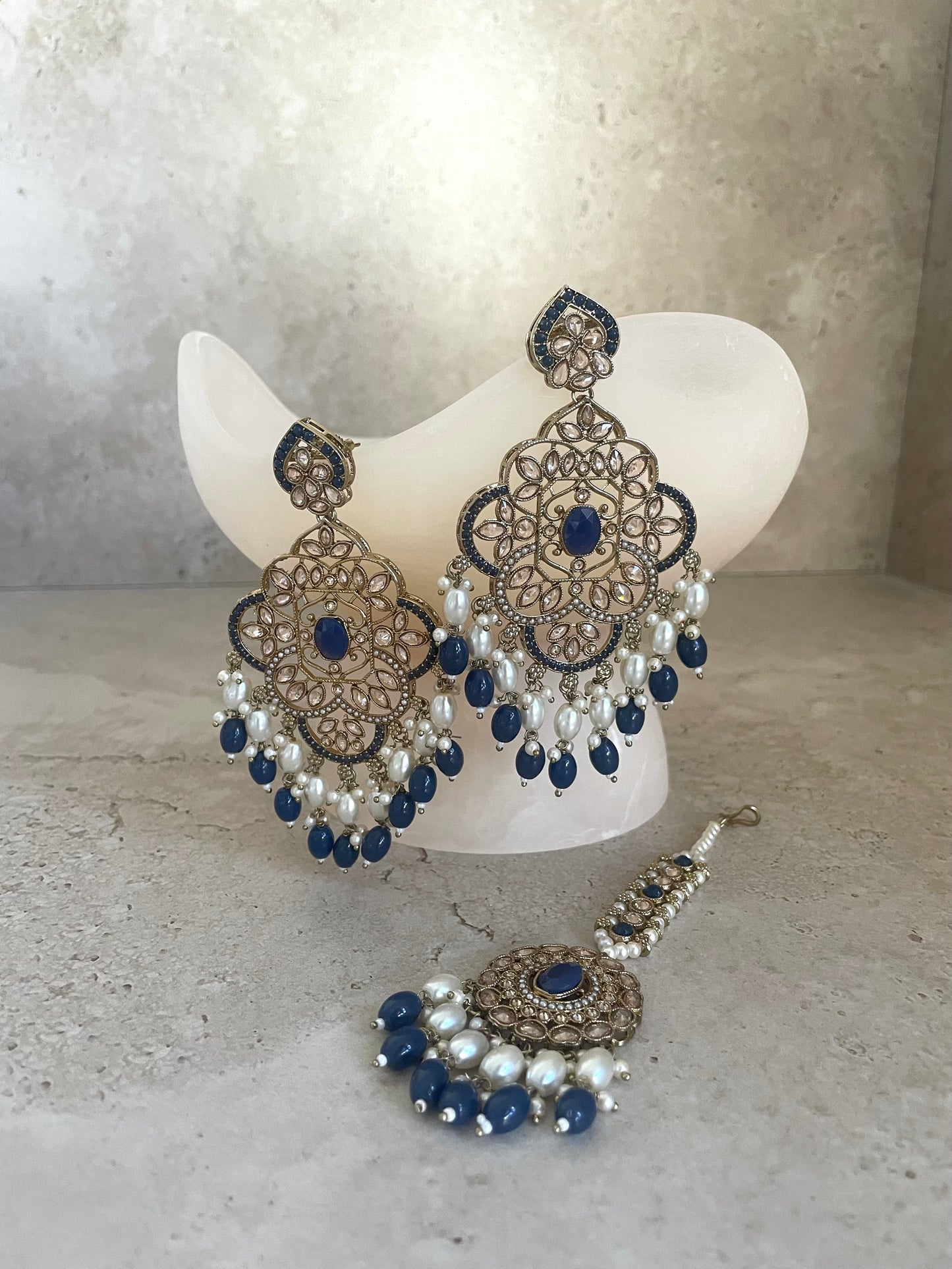 Mariyam Tikka Set Dark Blue