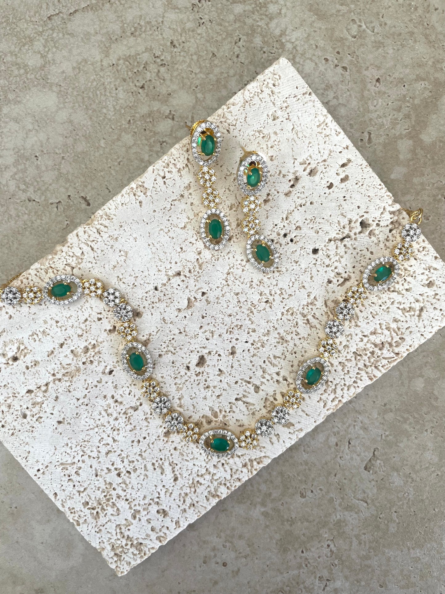 Tripti Necklace Set Green