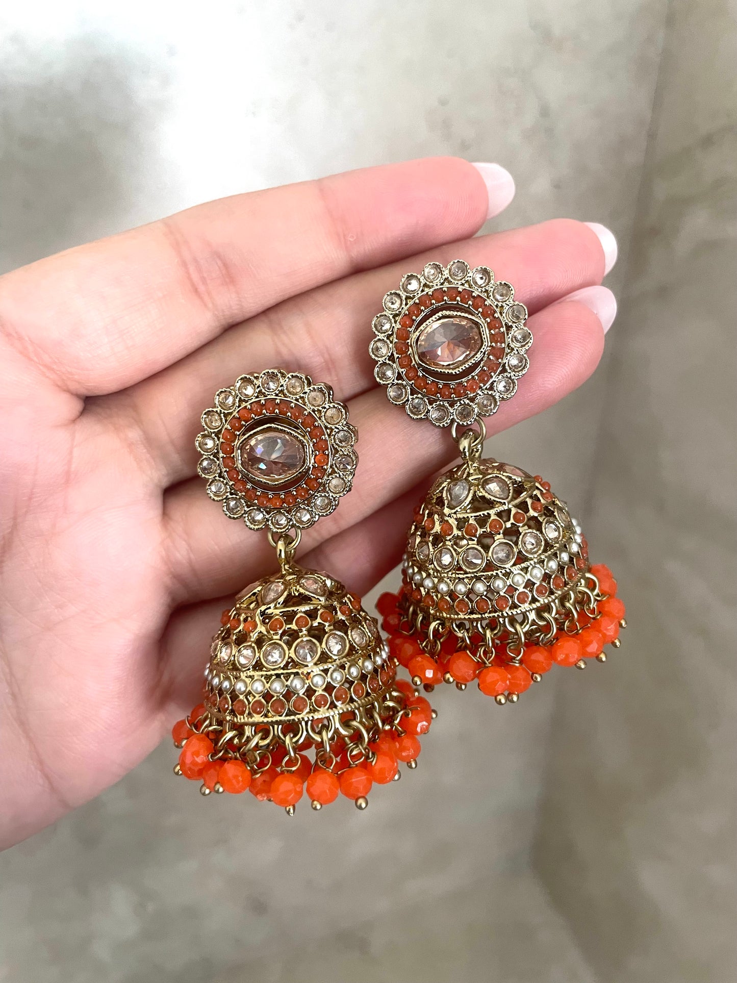 Simran Tikka Set Orange