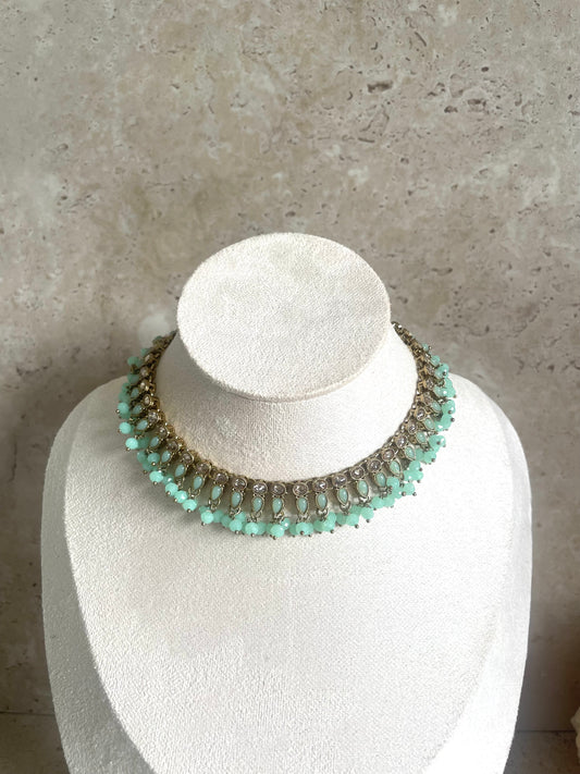 Alia Necklace Set Mint