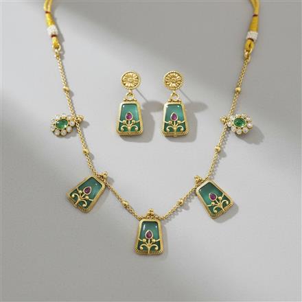Mehreen Necklace Set | Mint