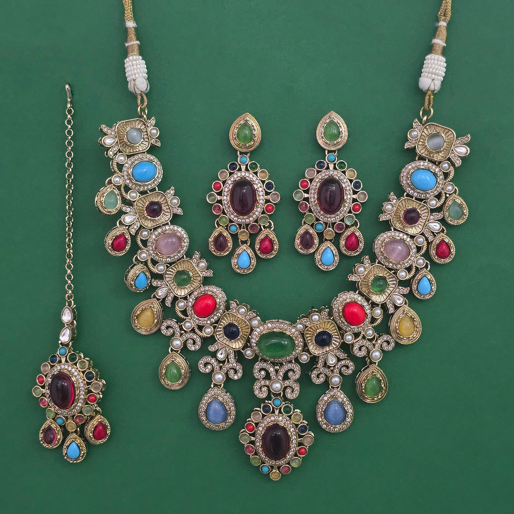 Ambika Necklace Set | Multi