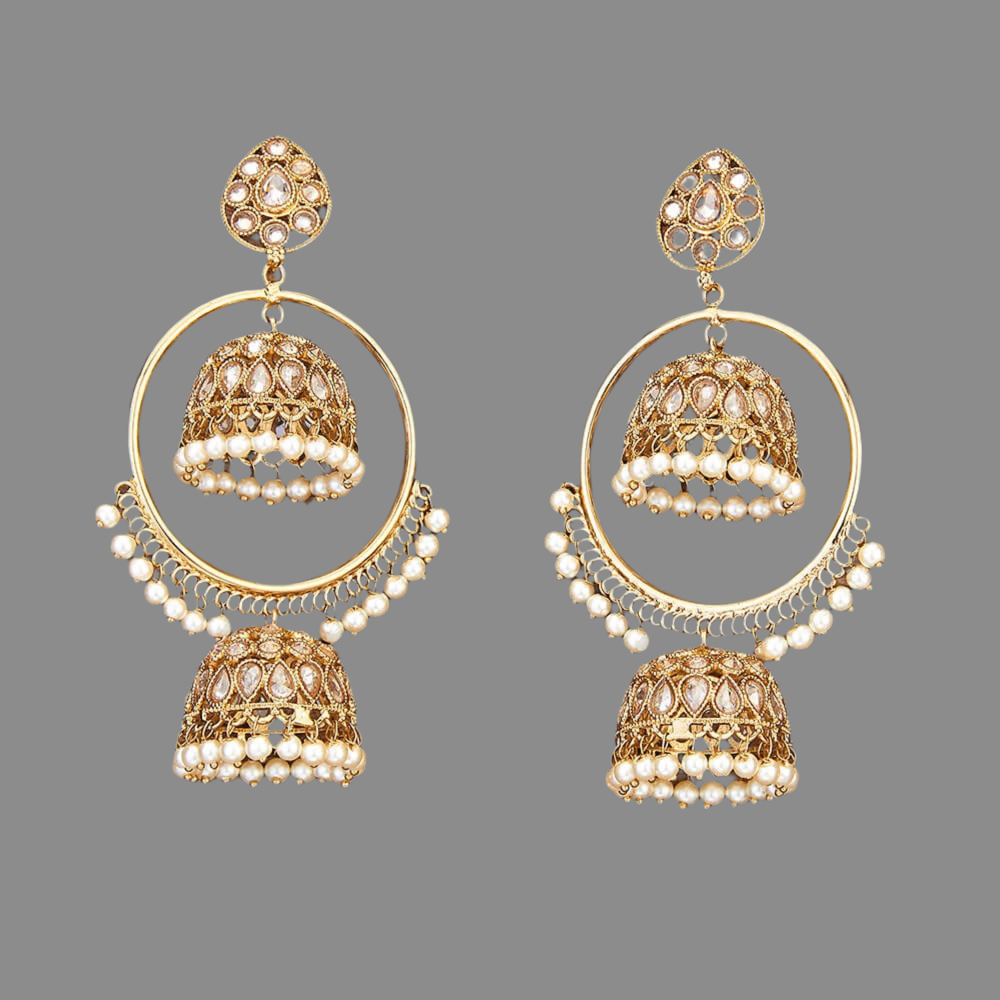 Ishika Jhumka White