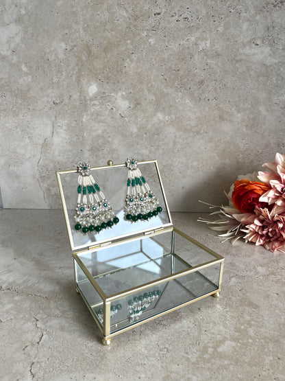 Harleen Earrings Green