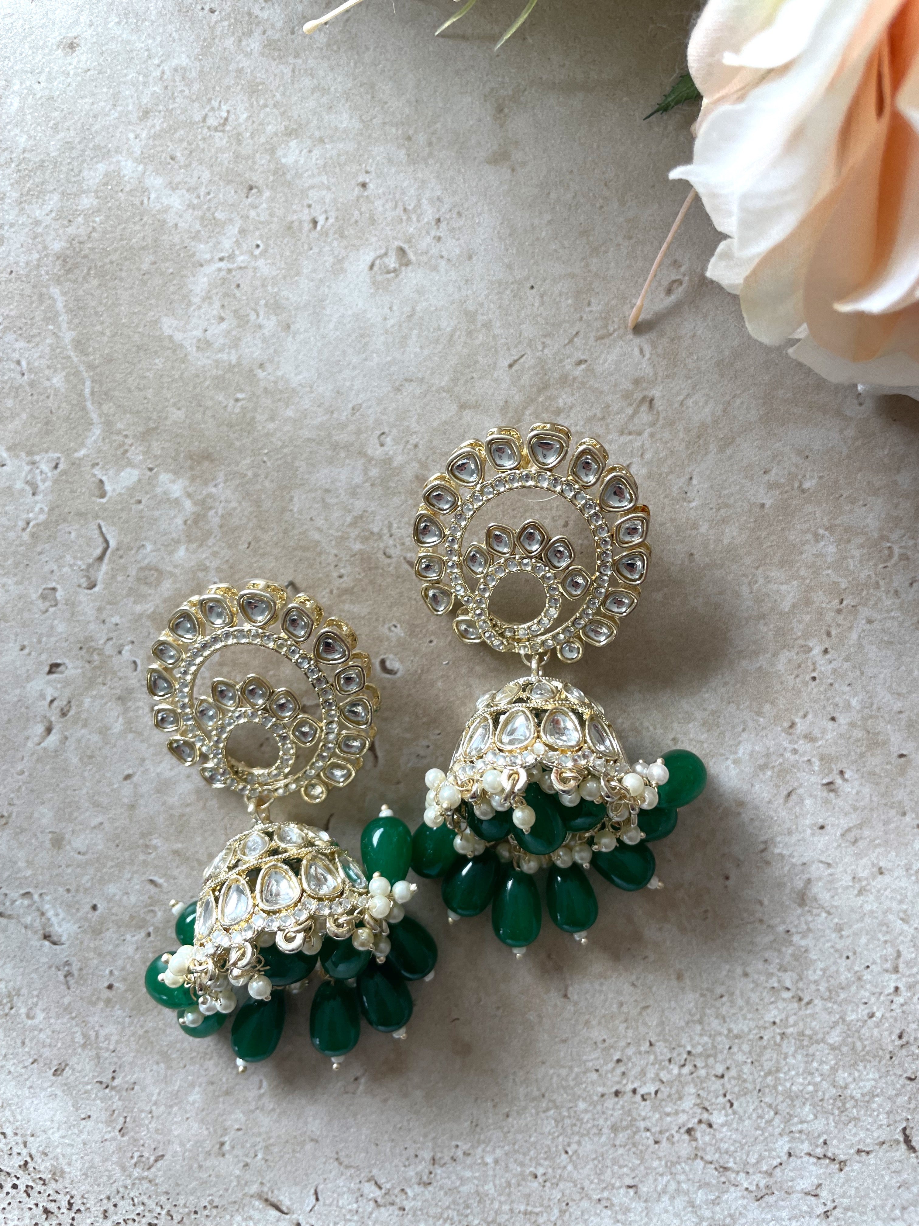 Siya Earrings | Green
