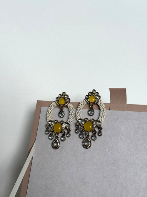Prisha Earrings | Yellow