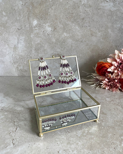 Harleen Earrings Purple