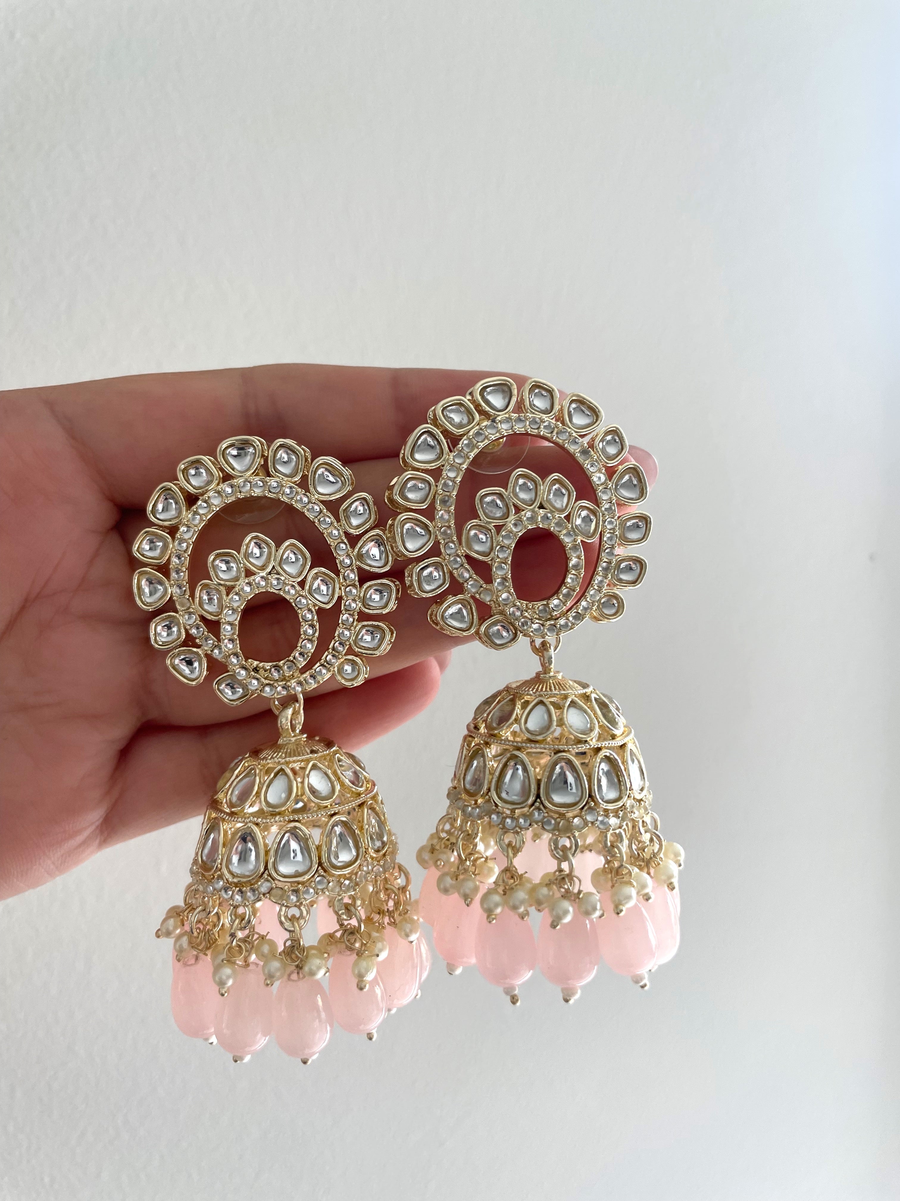 Siya Earrings | Light Pink