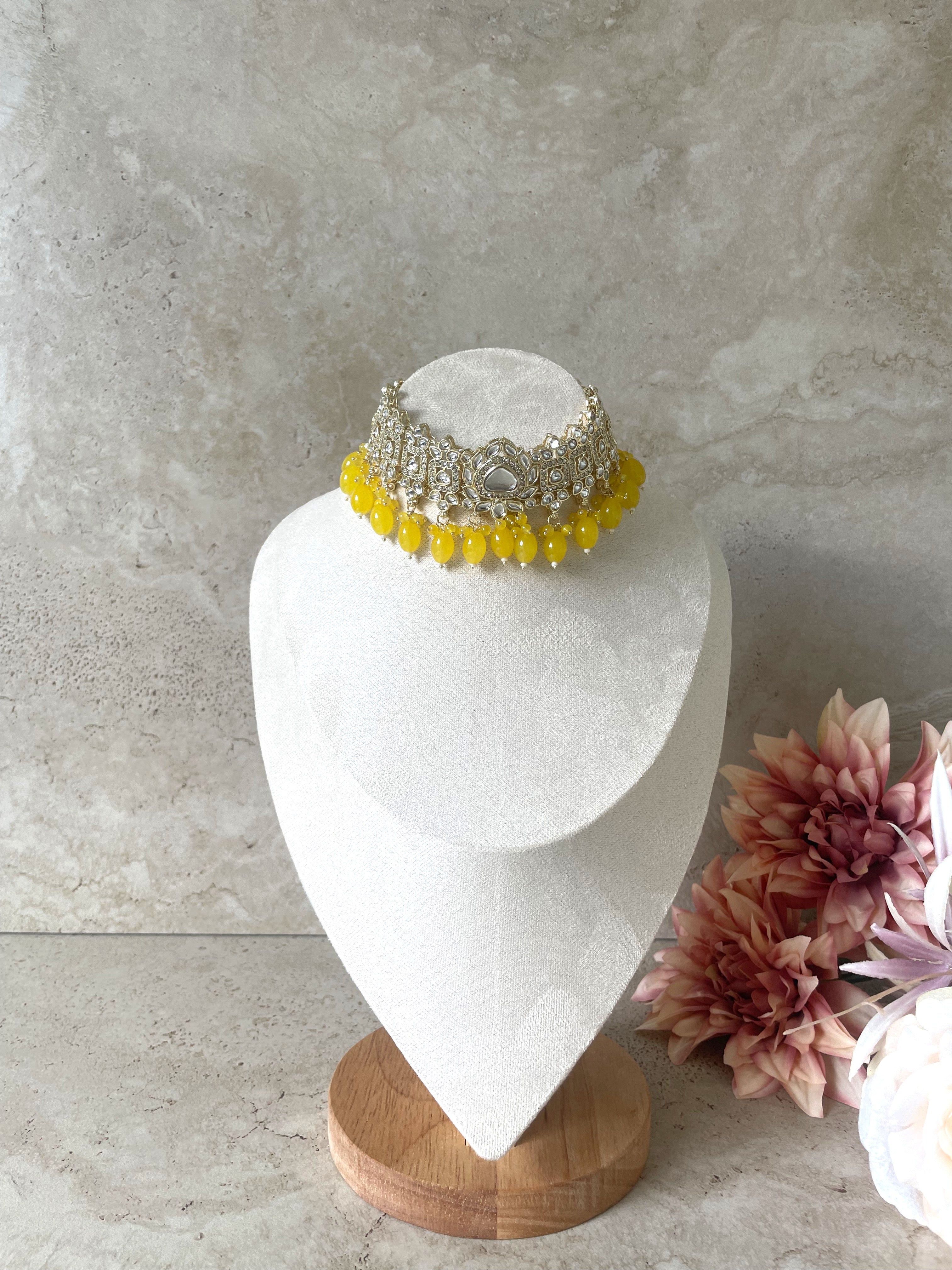 Ana Necklace Set | Yellow