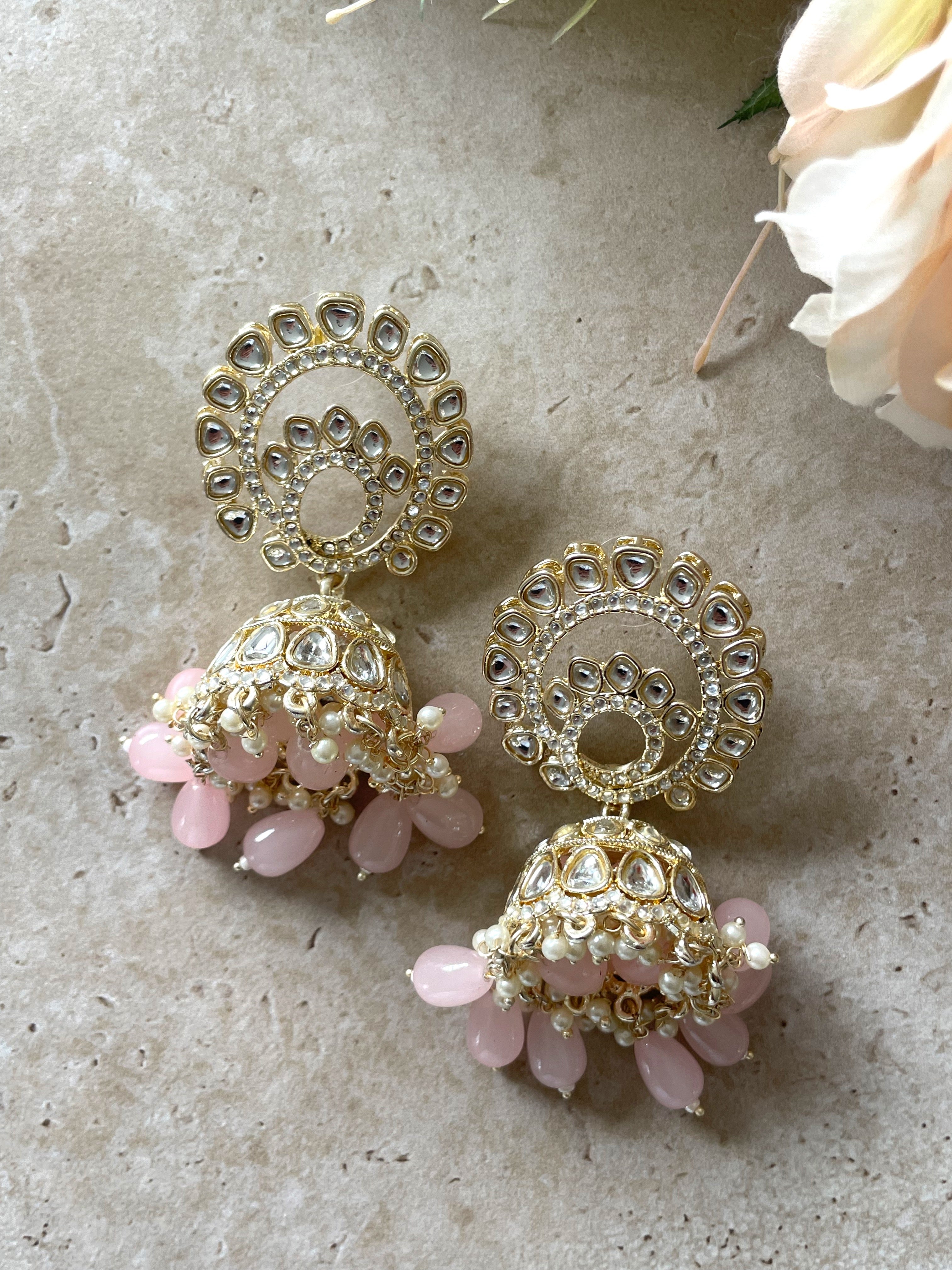 Siya Earrings | Light Pink