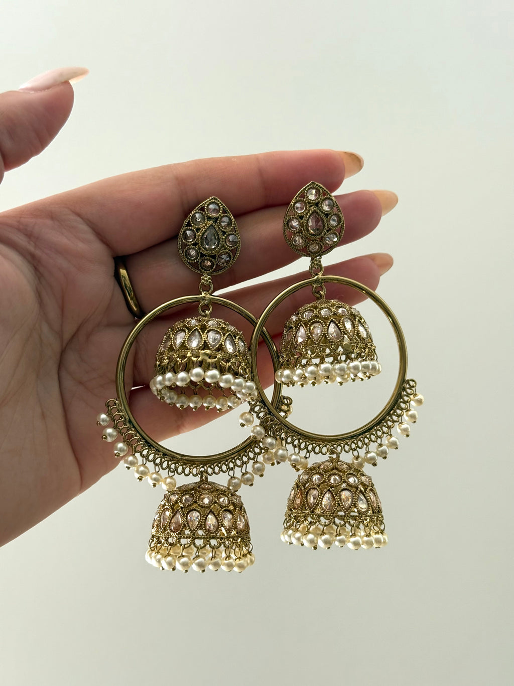 Ishika Jhumka White