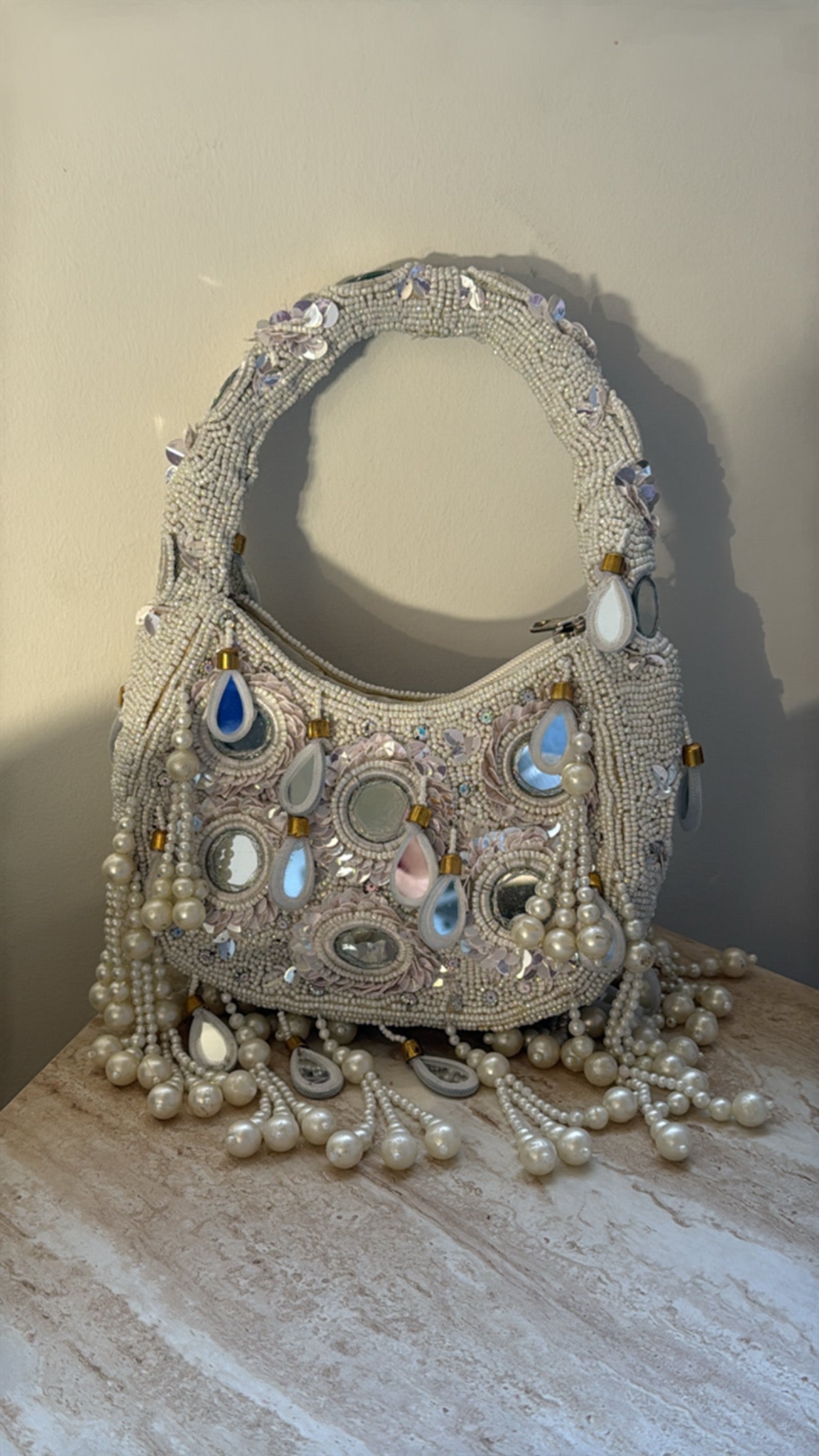 Zara Mirror Bag | Silver