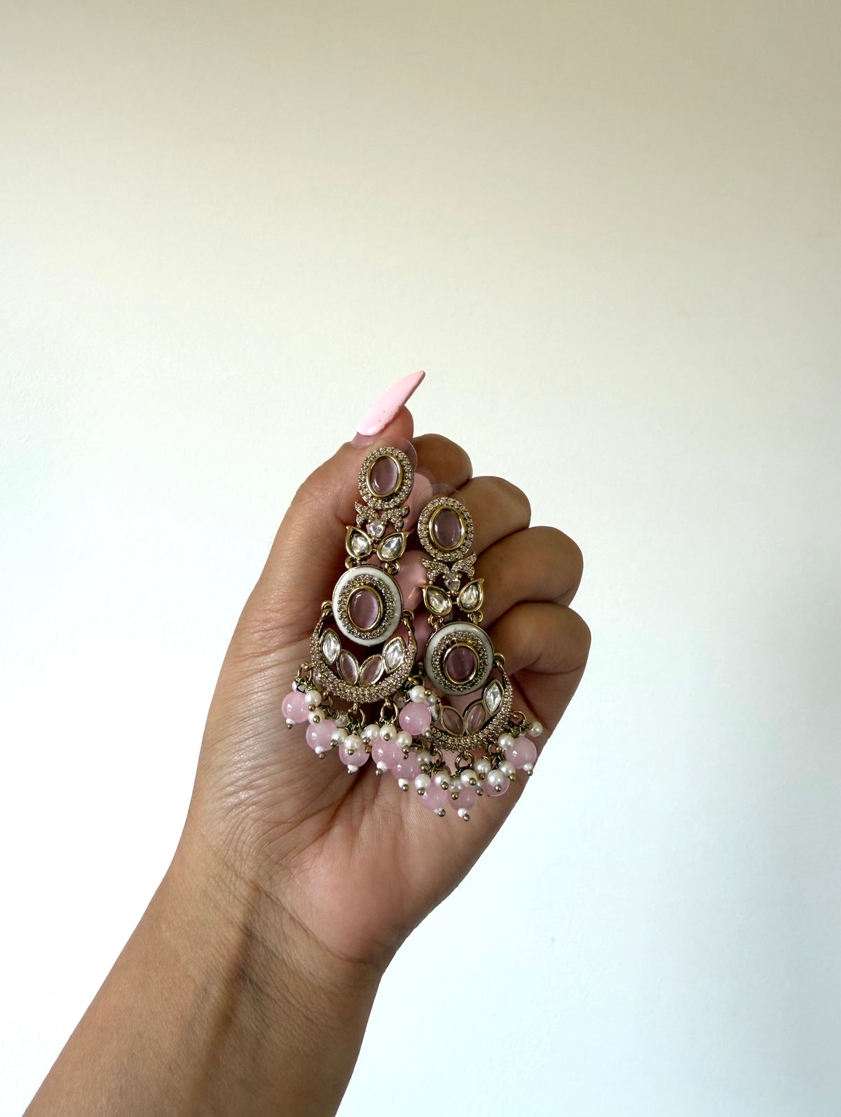 Wamiqa Earrings | Baby Pink