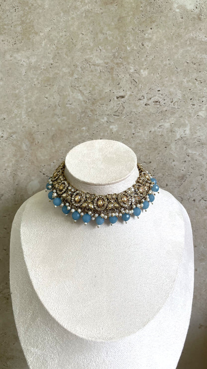 Ananya Necklace Set Blue