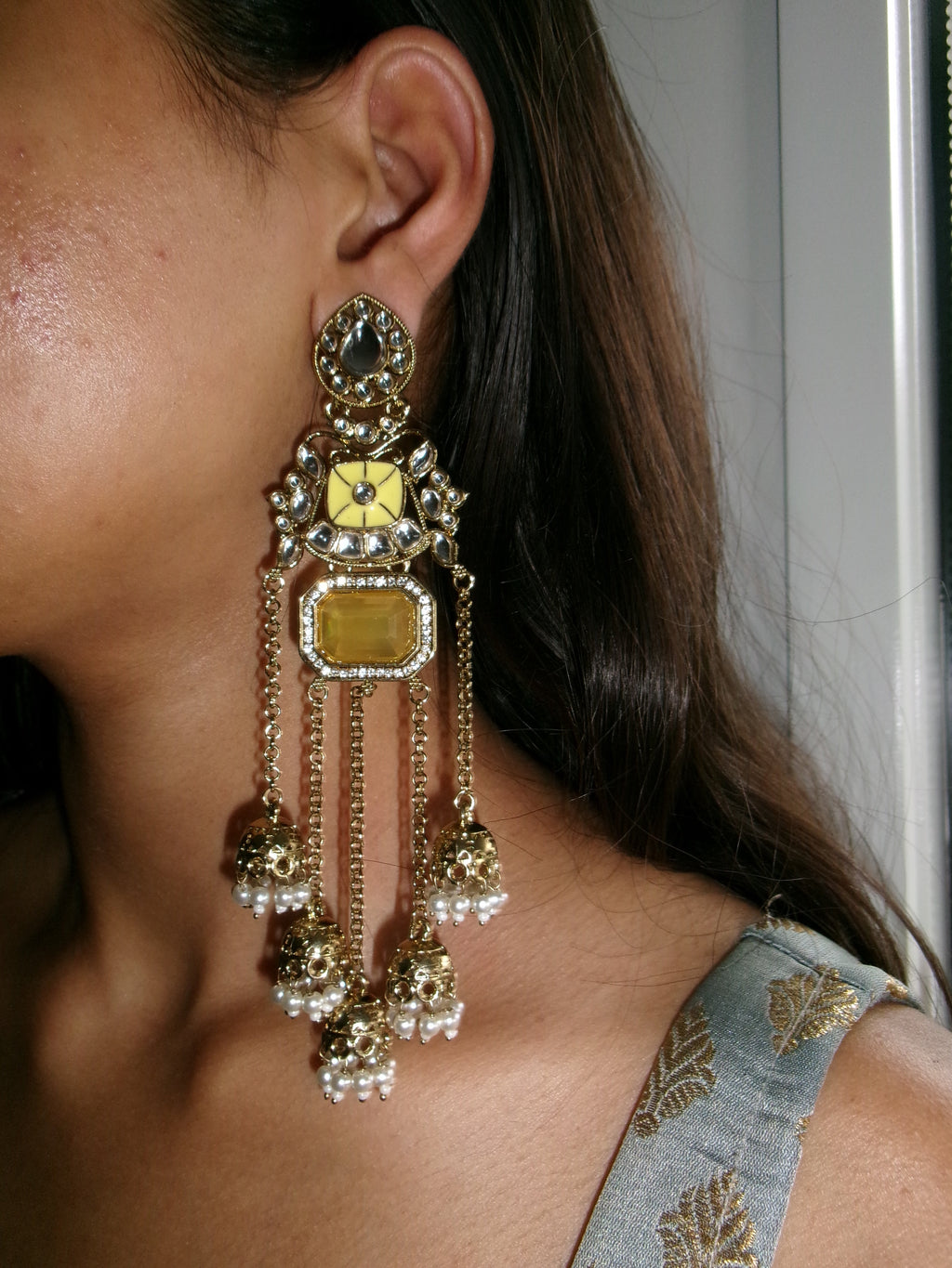 Yasina Earrings | Yellow