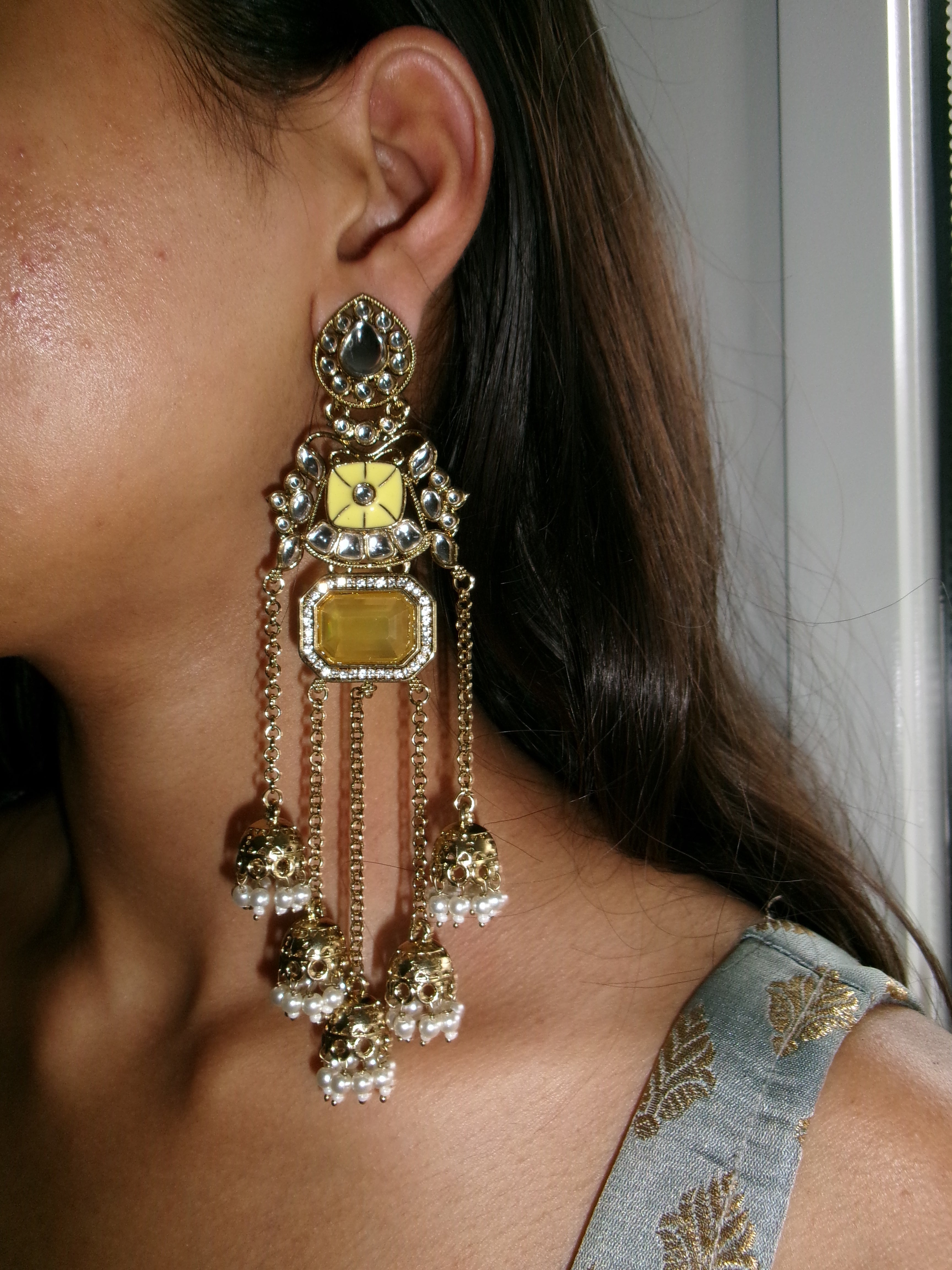 Yasina Earrings | Yellow