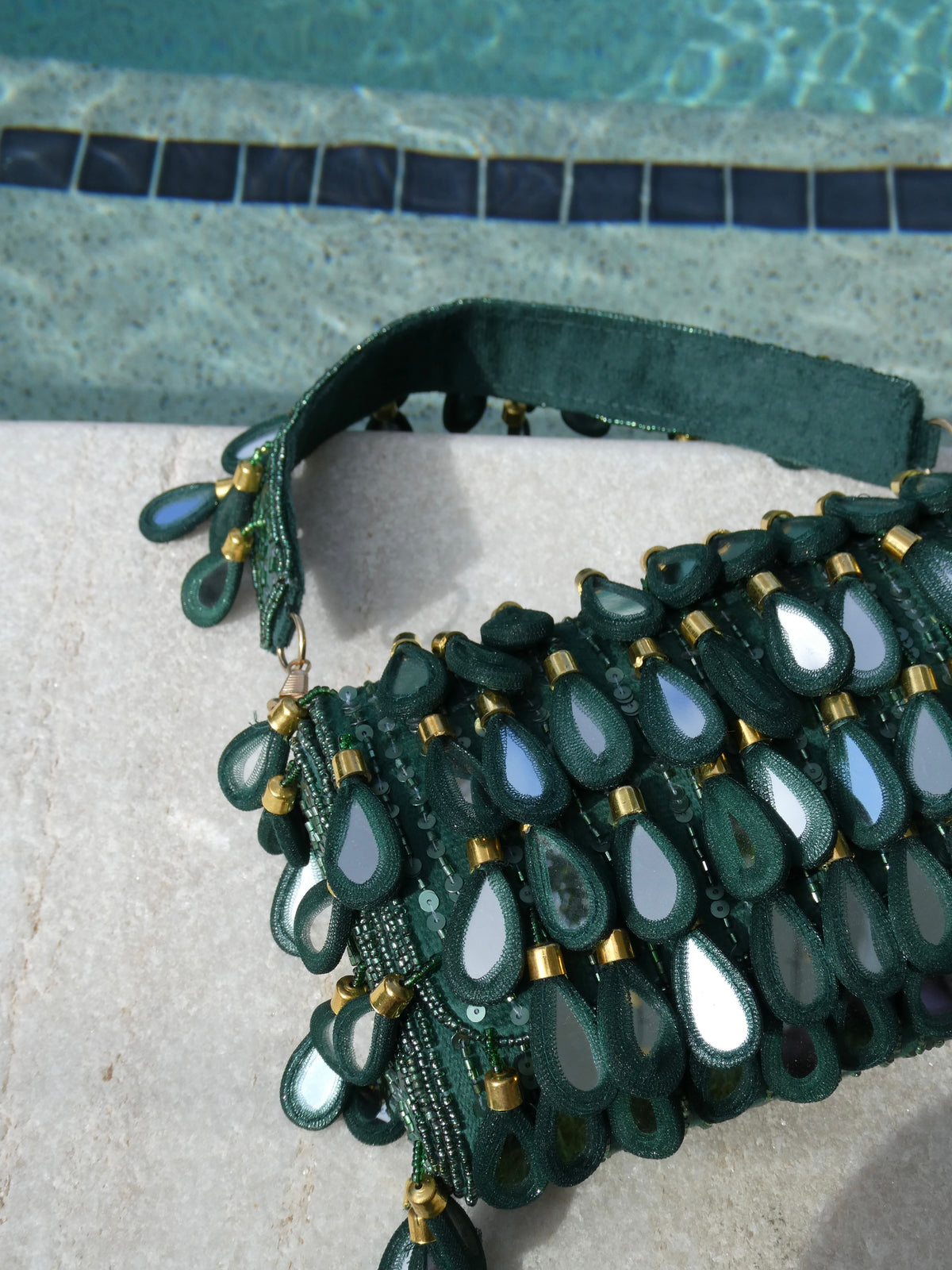 Alya Mirror Bag | Emerald Green