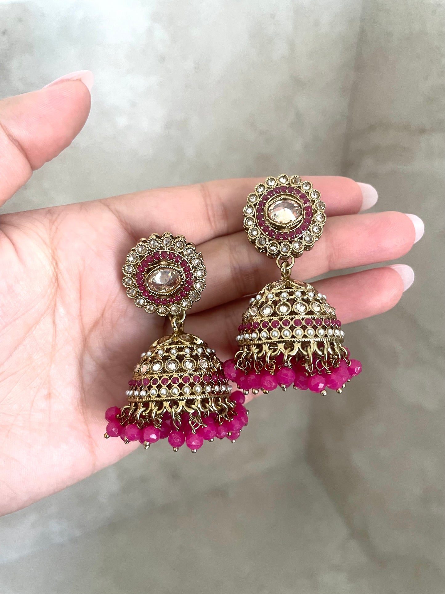 Simran Tikka Set Pink