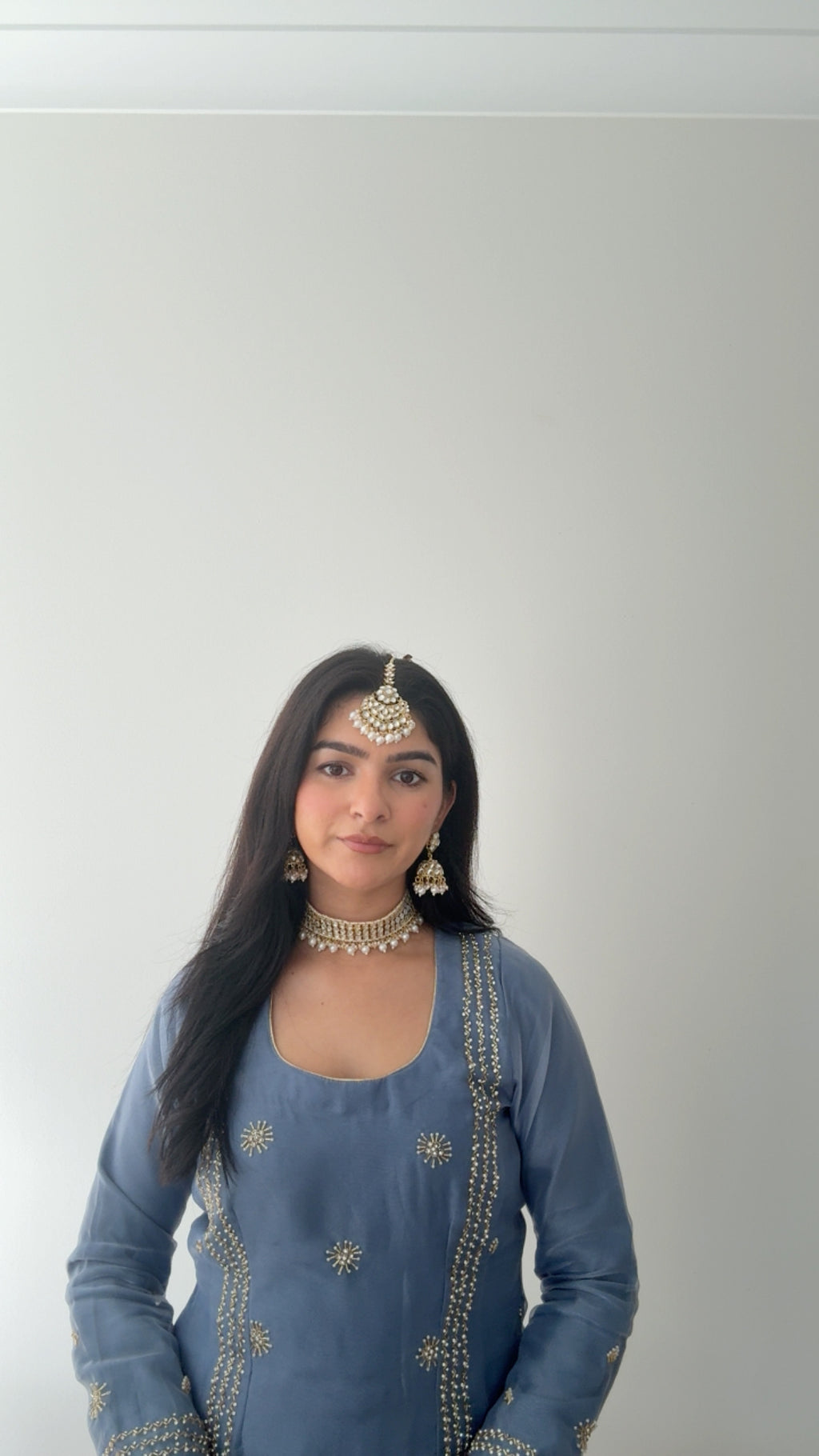 Gauri Necklace Set | White