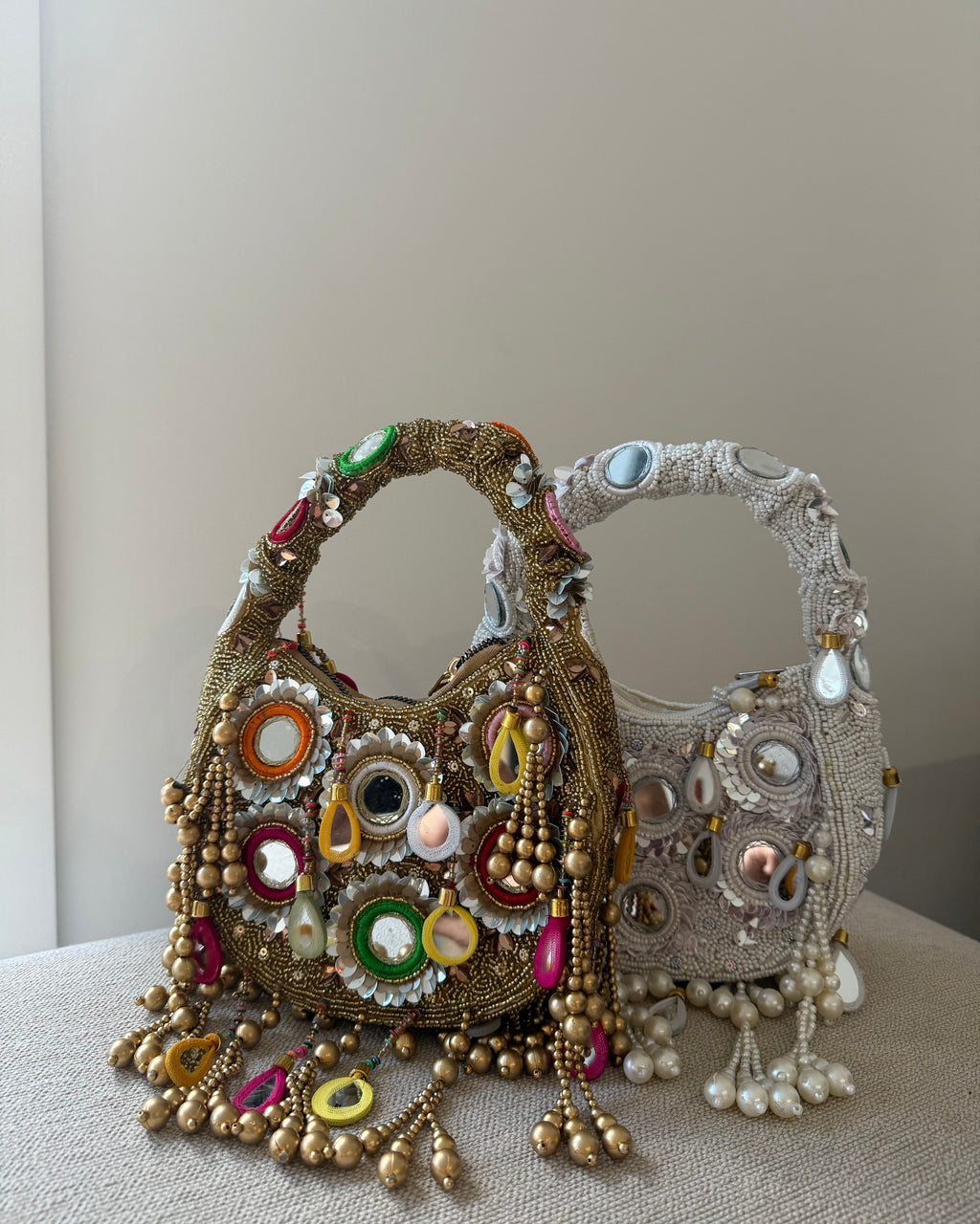 Zara Mirror Bag Gold