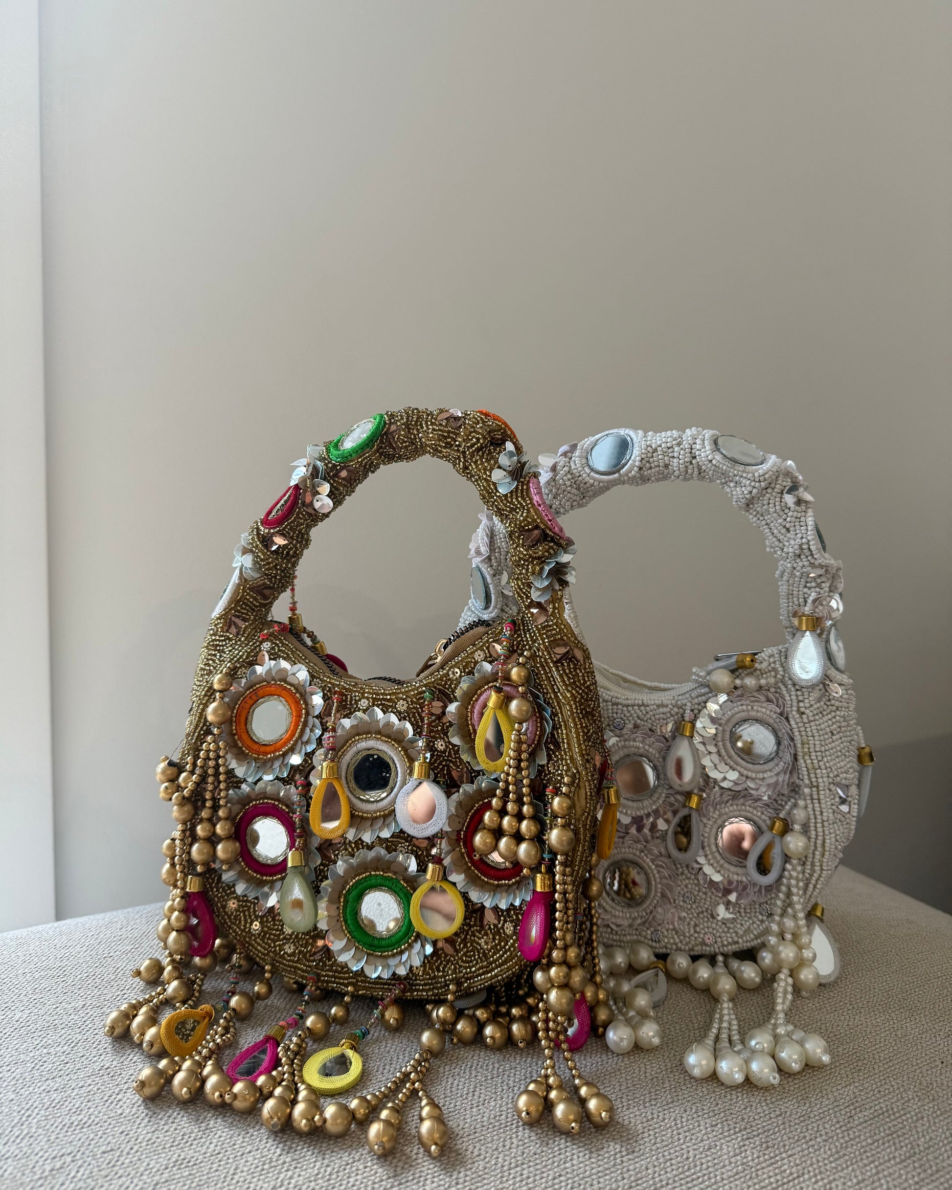 Zara Mirror Bag Gold