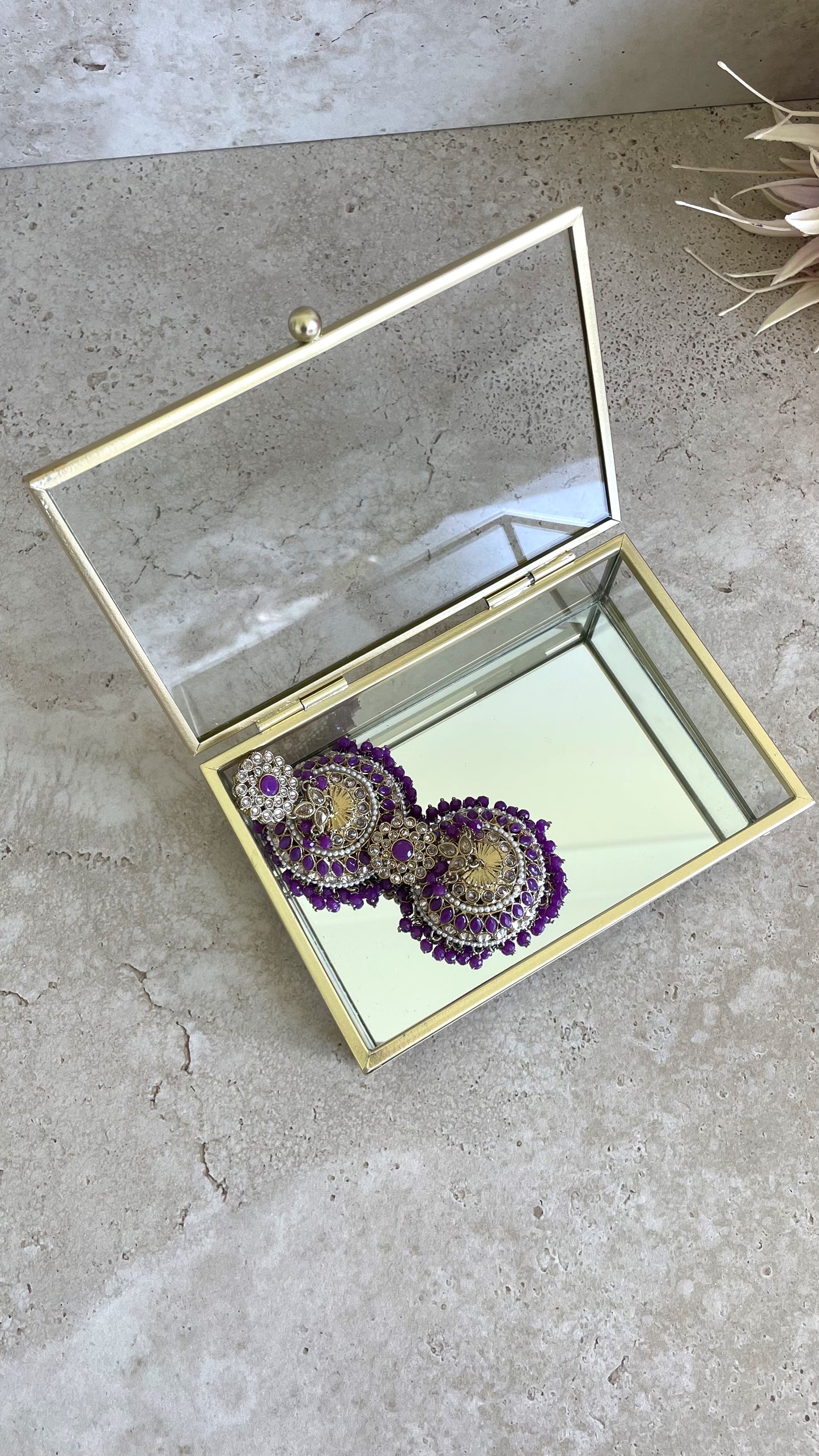 Alia Necklace Set Purple