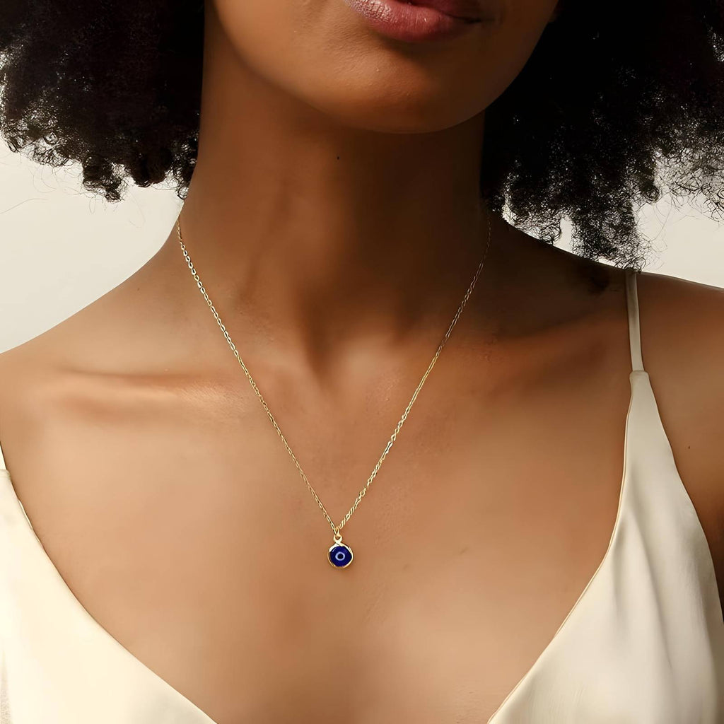 Kaia Evil Eye Necklace | Gold