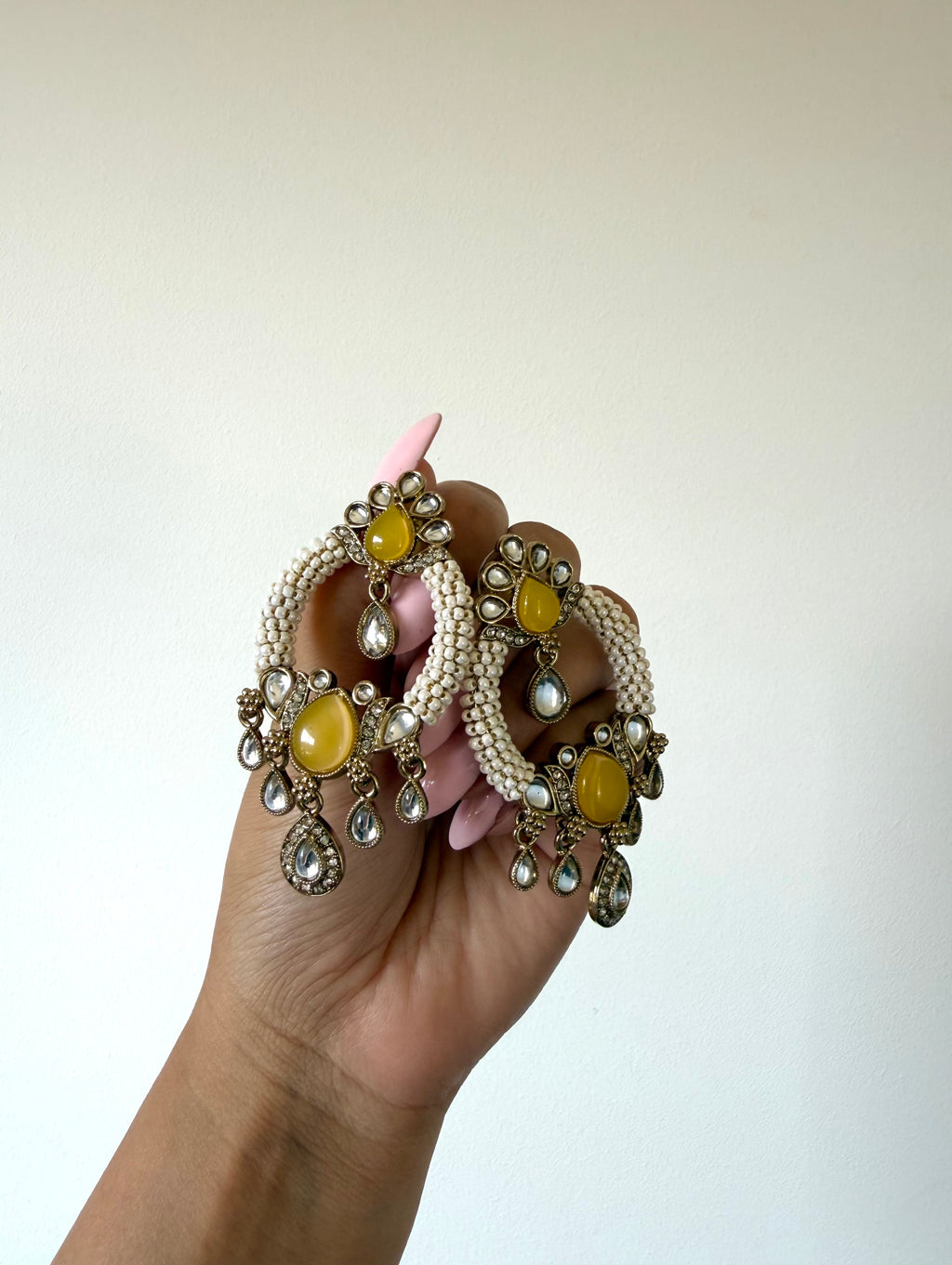 Prisha Earrings | Yellow