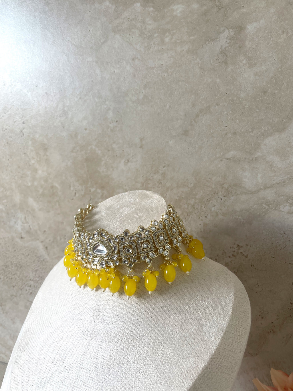 Ana Necklace Set | Yellow