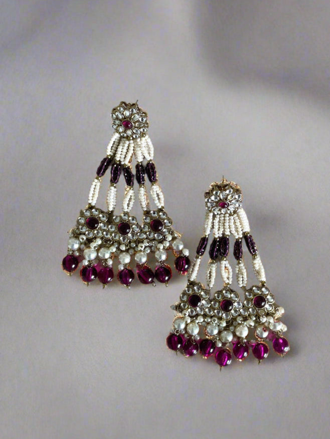 Harleen Earrings Purple