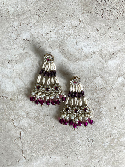 Harleen Earrings Purple