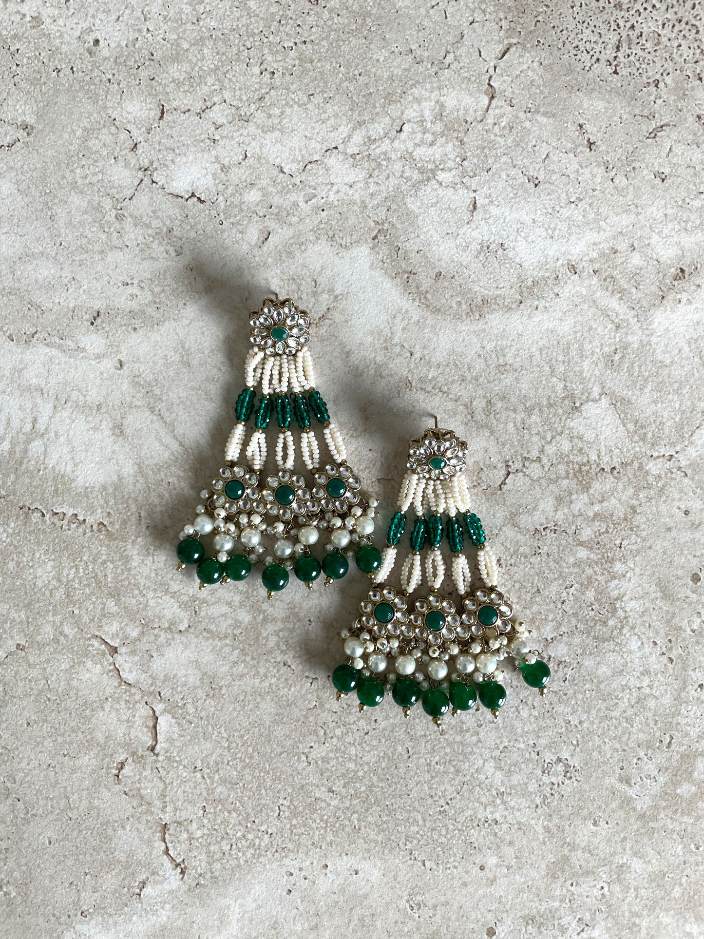 Harleen Earrings Green