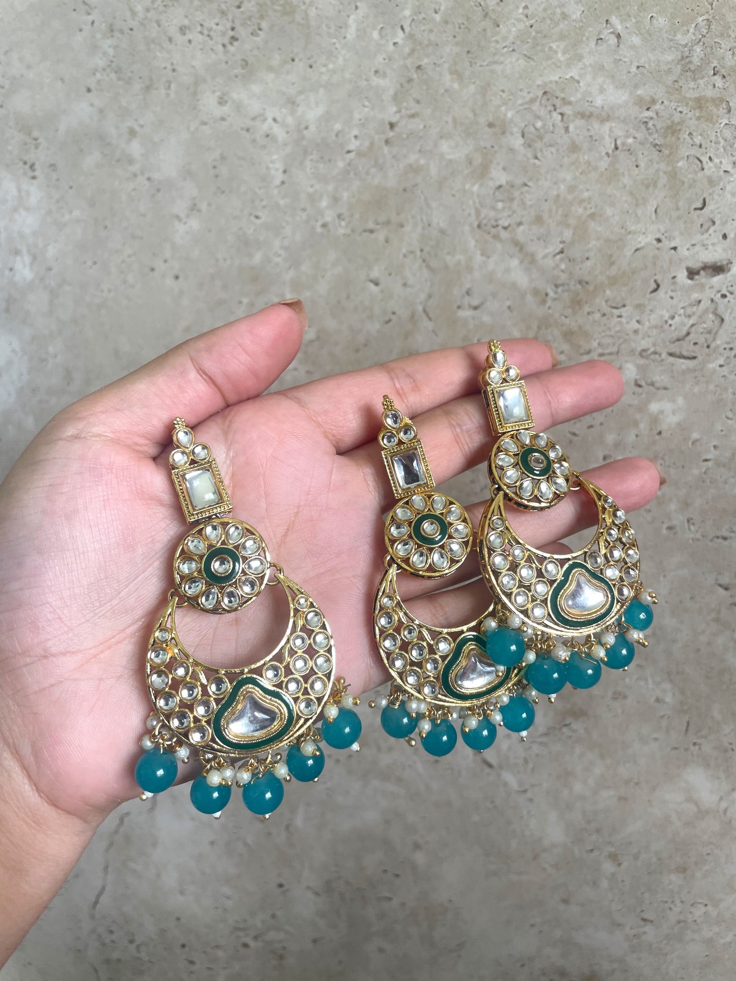 Priya Necklace Set Turquoise