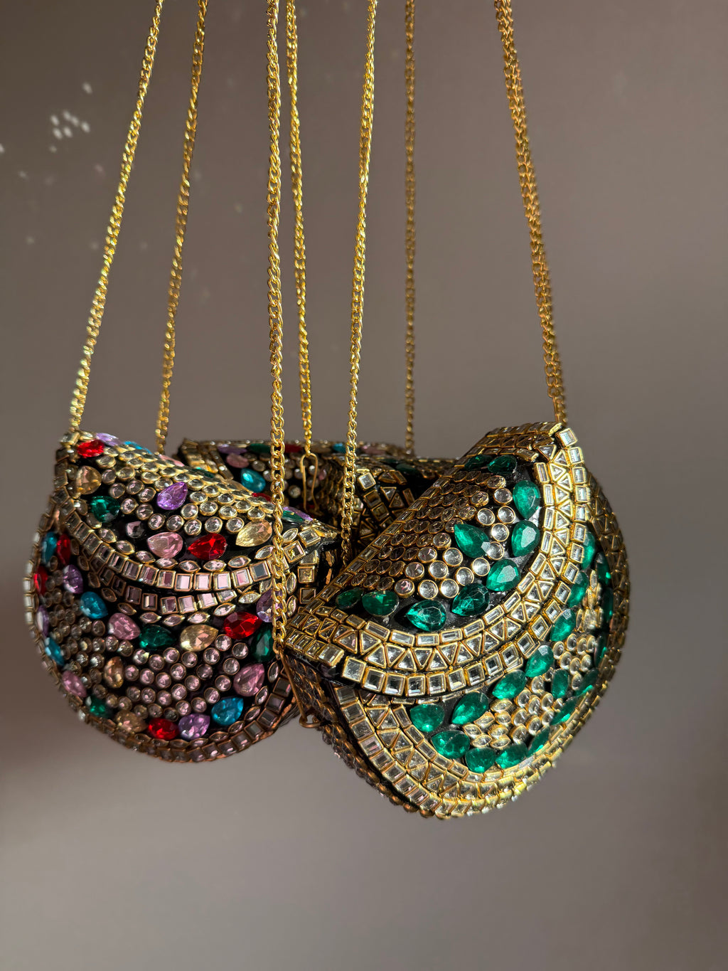 Satya Beaded Mini Clutch | Green