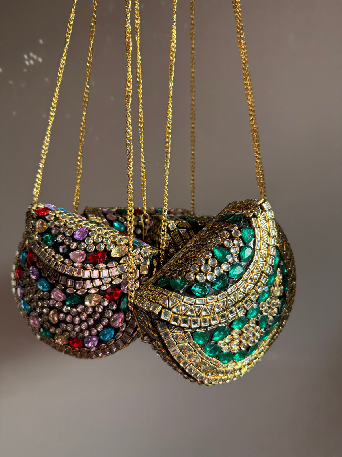 Satya Beaded Mini Clutch | Green