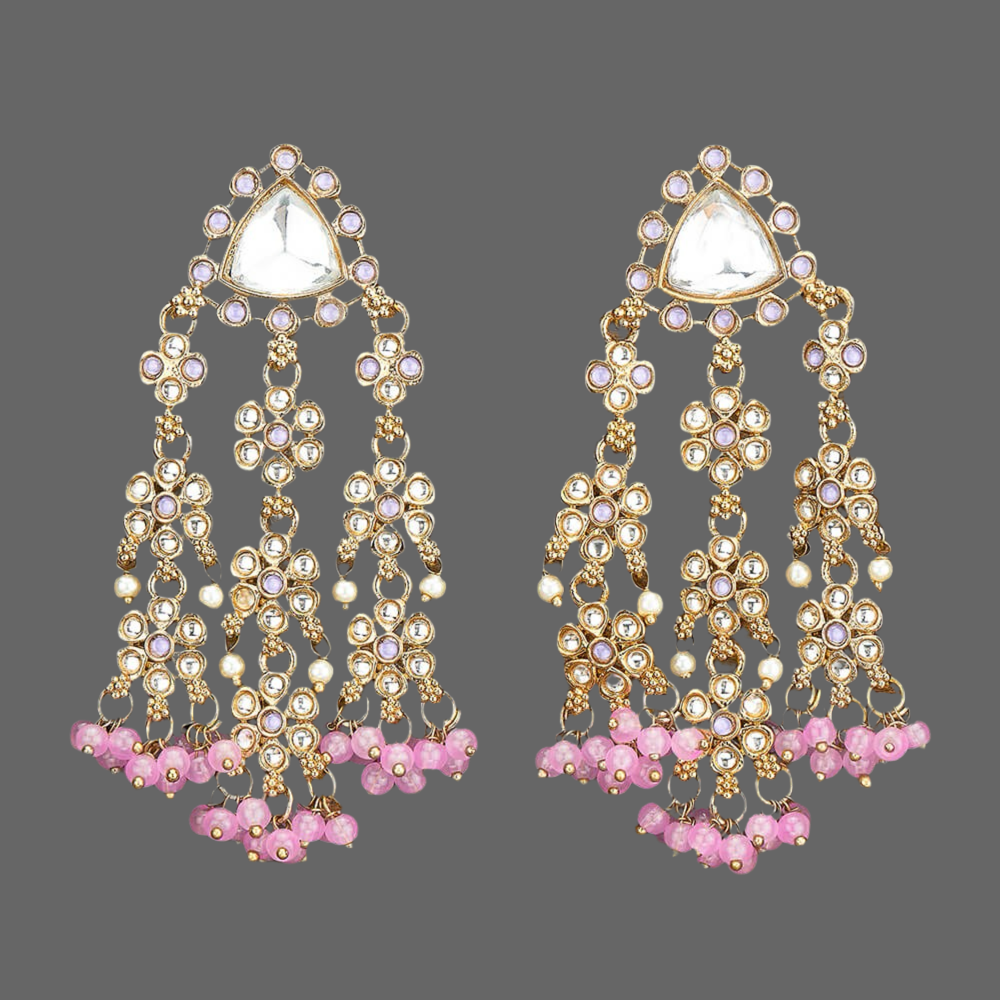 Diya Earrings Pink