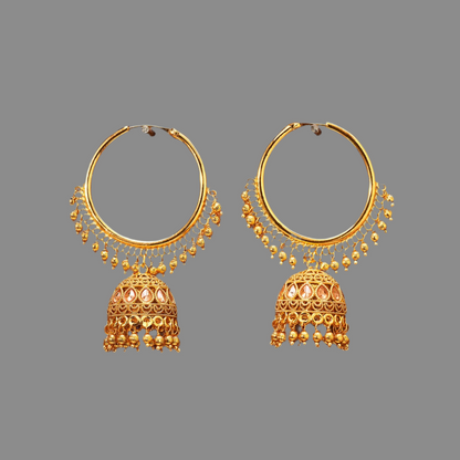 Ziya Jhumka Gold