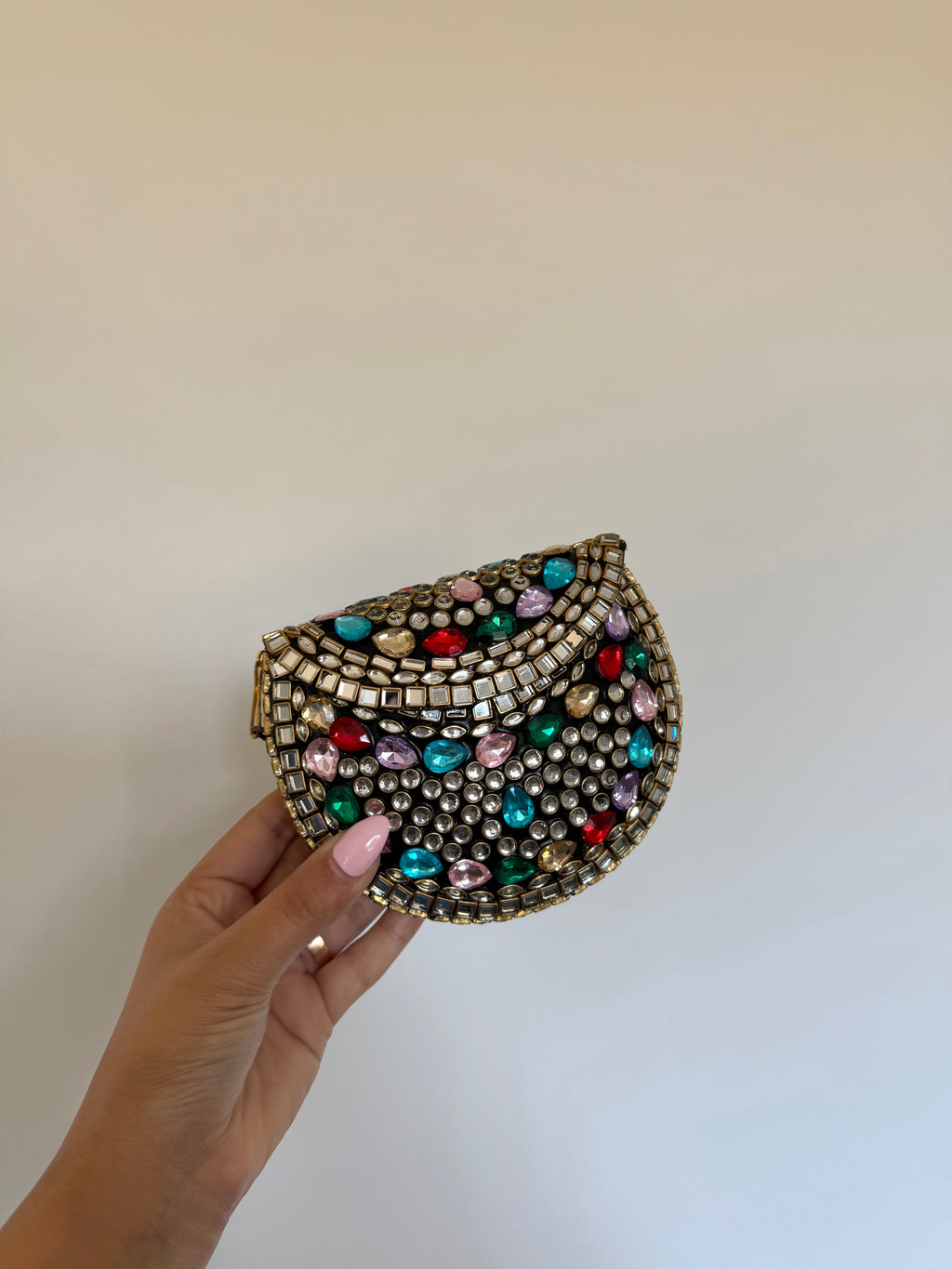 Satya Beaded Mini Clutch | Multi