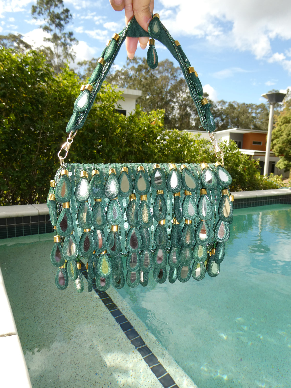 Alya Mirror Bag | Emerald Green