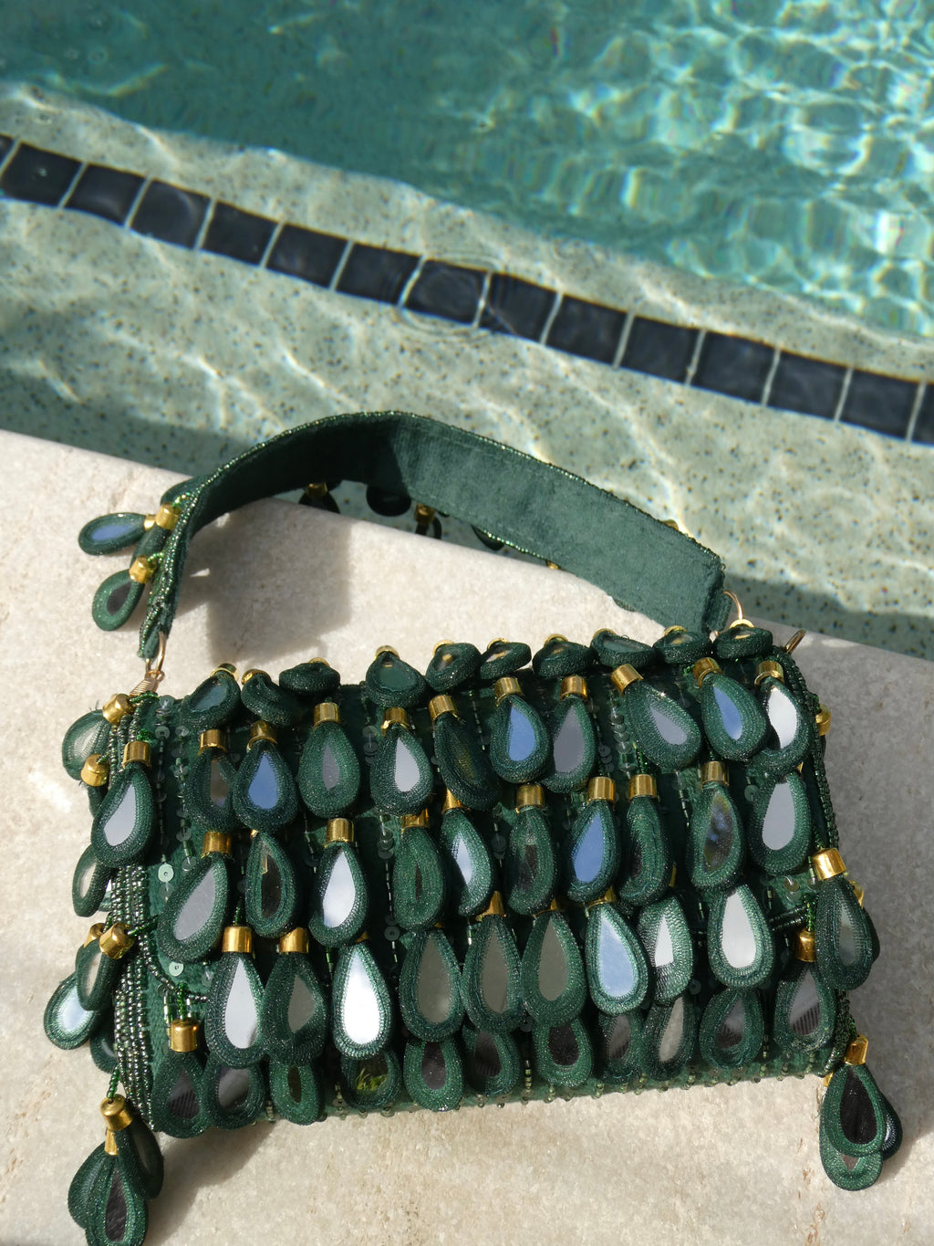 Alya Mirror Bag | Emerald Green