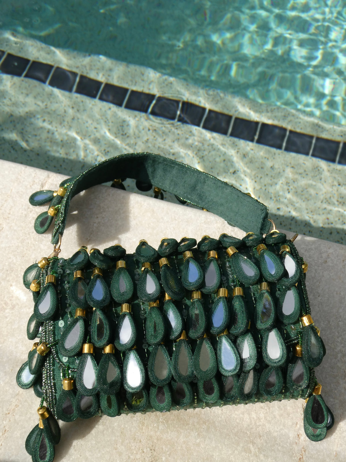 Alya Mirror Bag | Emerald Green