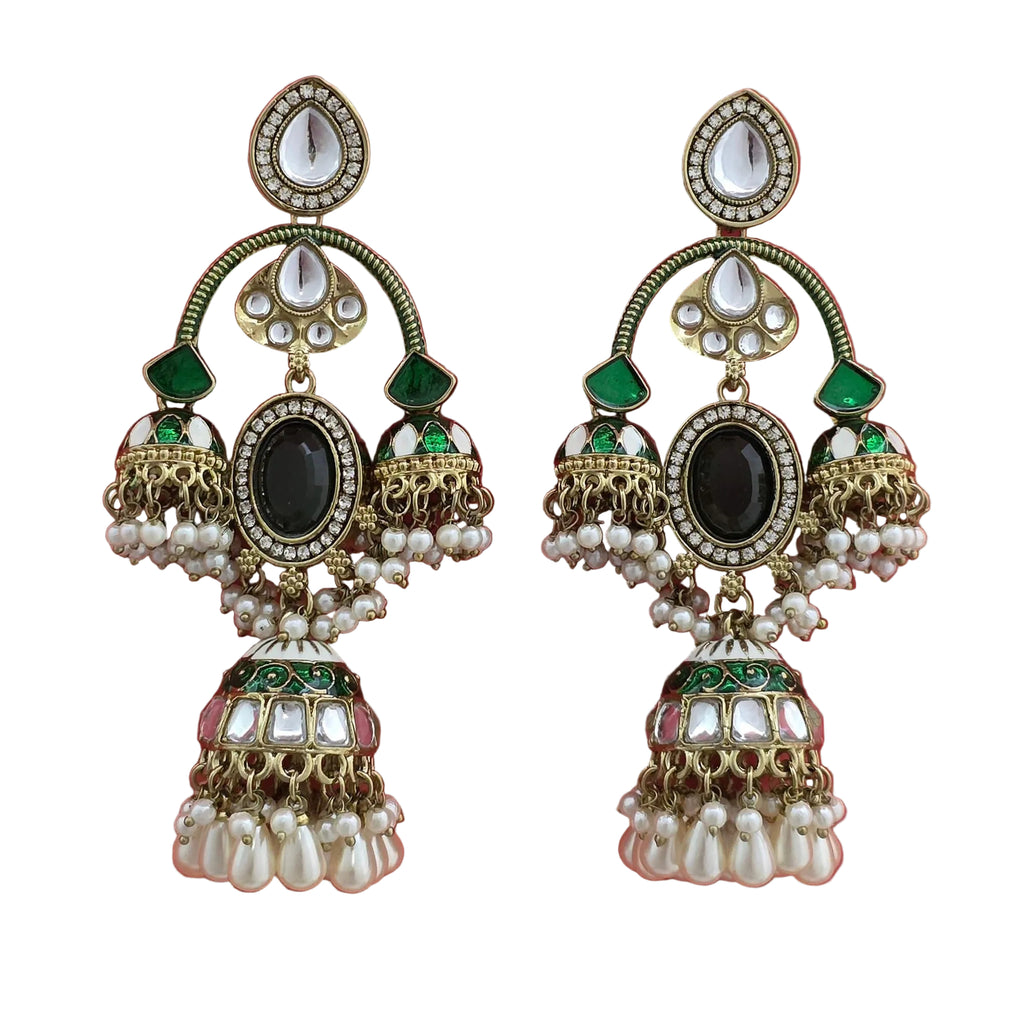 Ira Earrings | Green