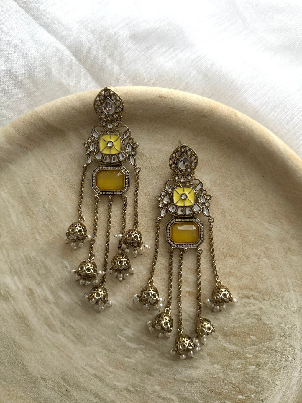 Yasina Earrings | Yellow