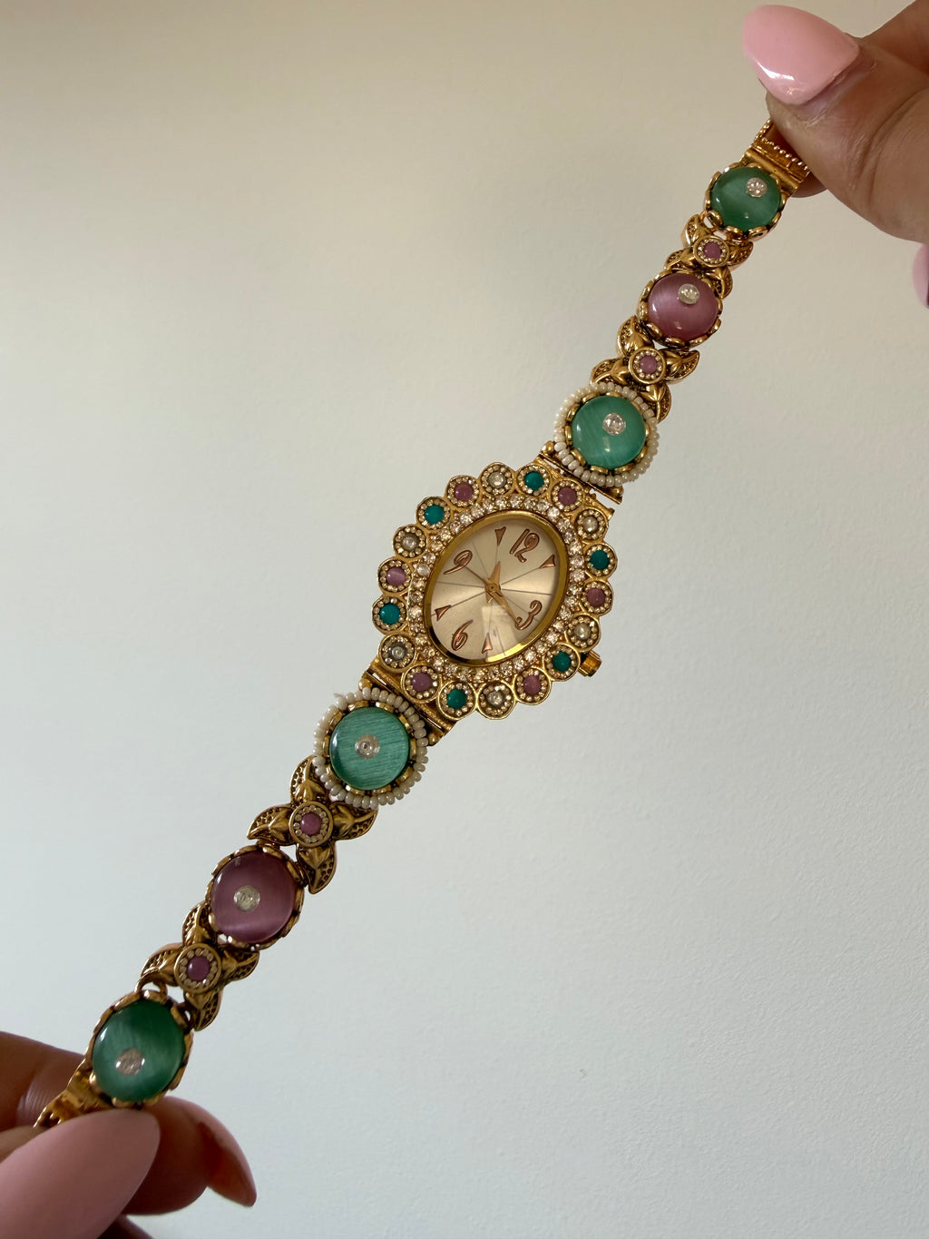 Sara Bracelet Watch | Mint Pink