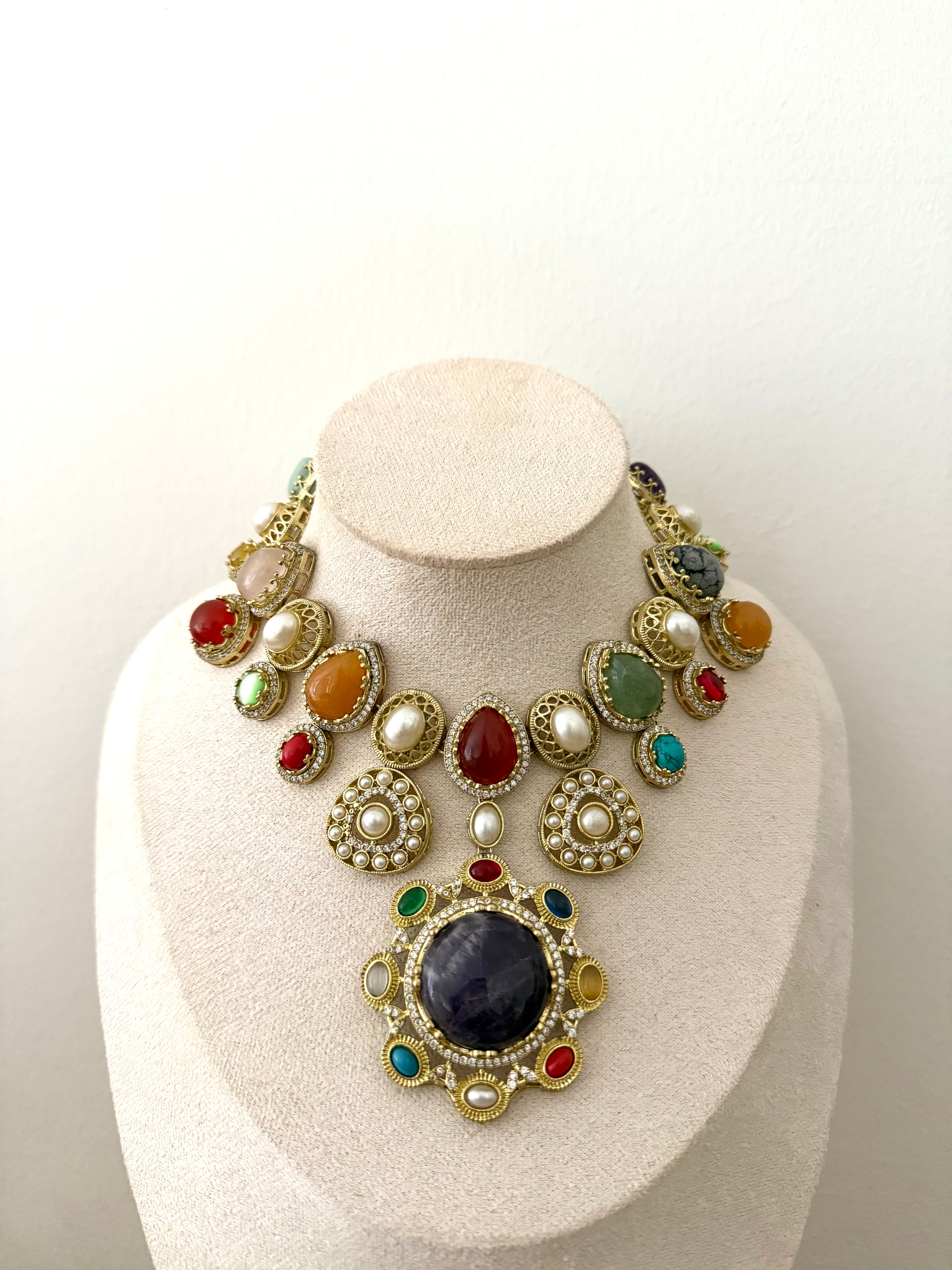 Aarika Necklace Set | Multi