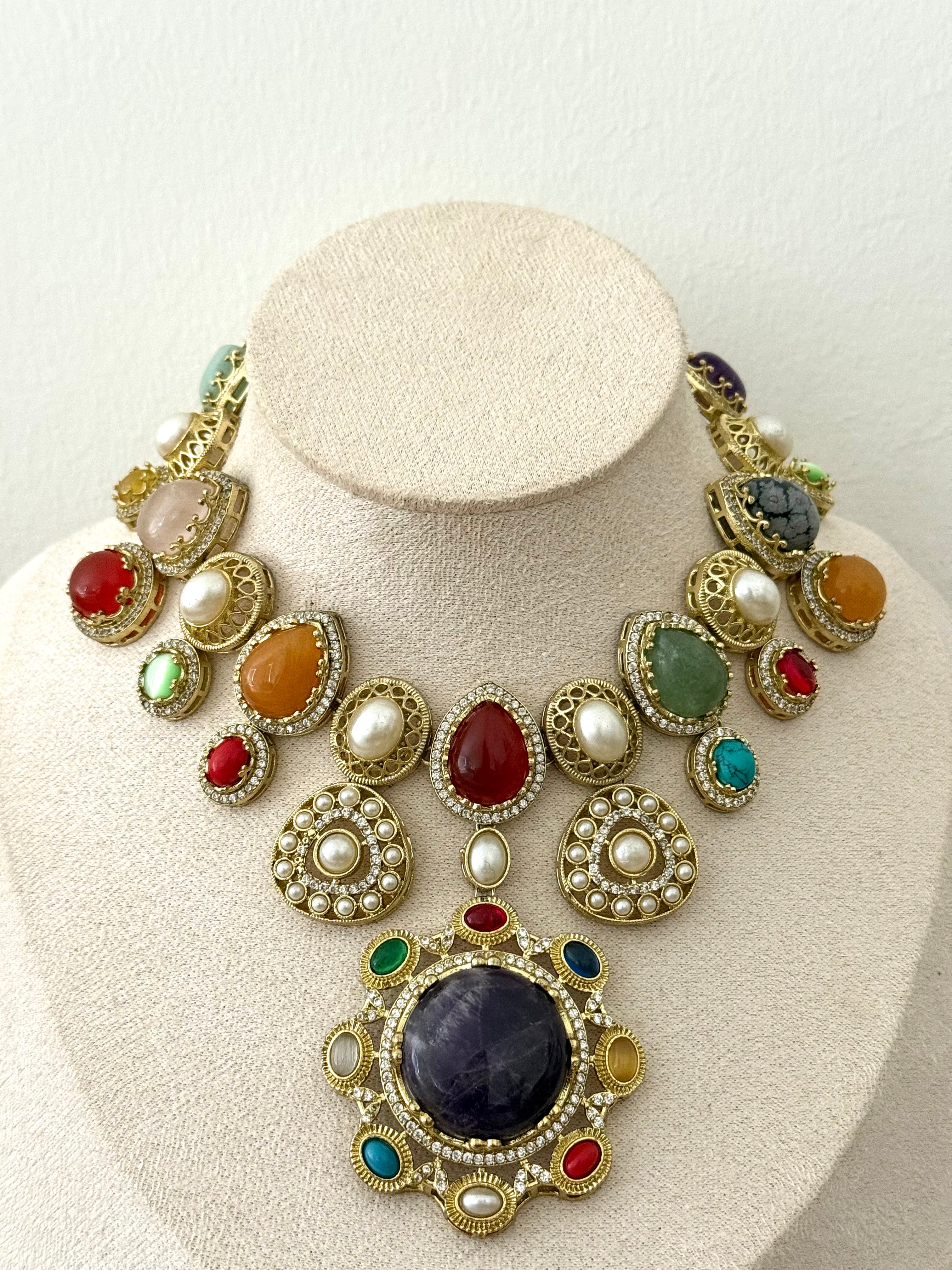 Aarika Necklace Set | Multi