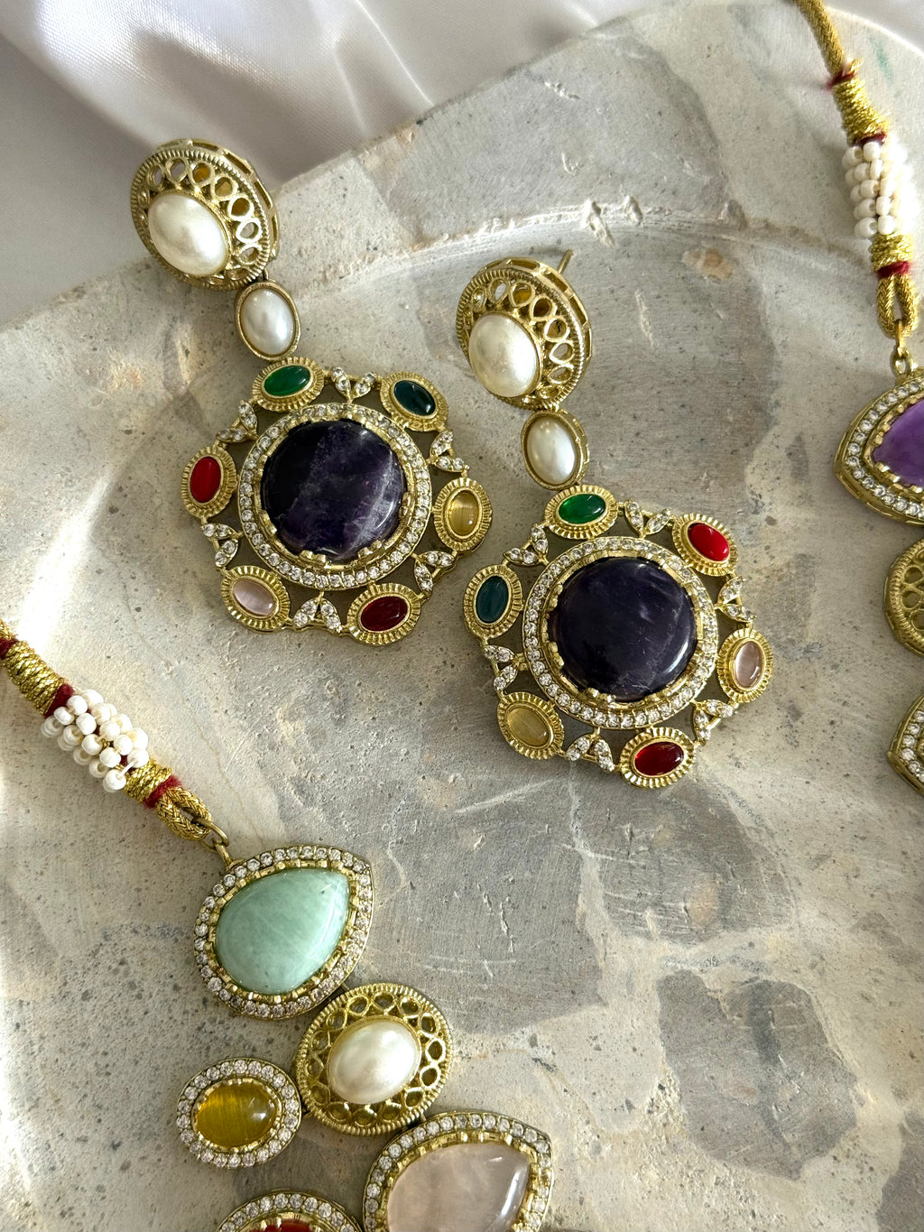 Aarika Necklace Set | Multi