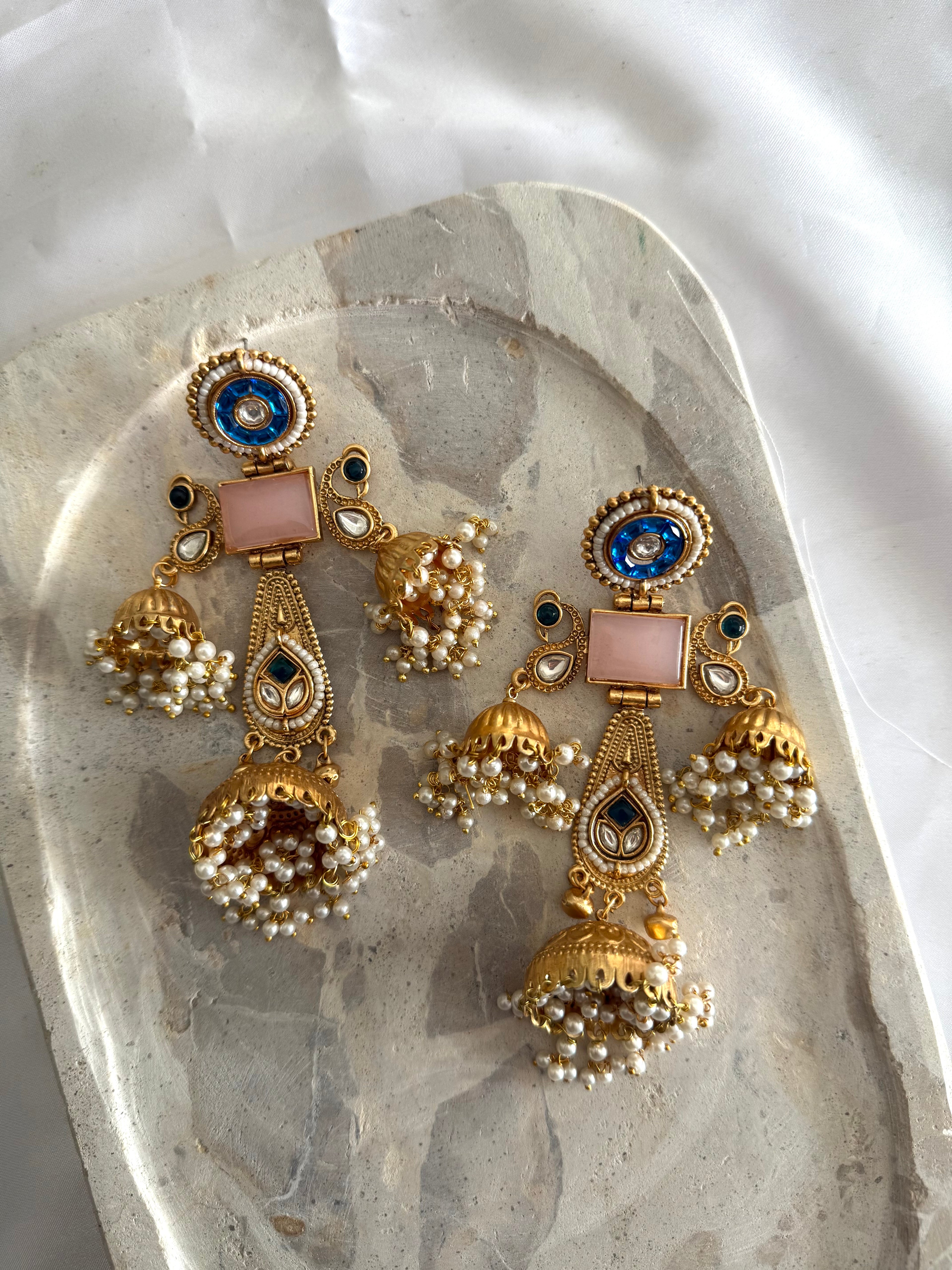 Kiasha Earrings | Baby Pink