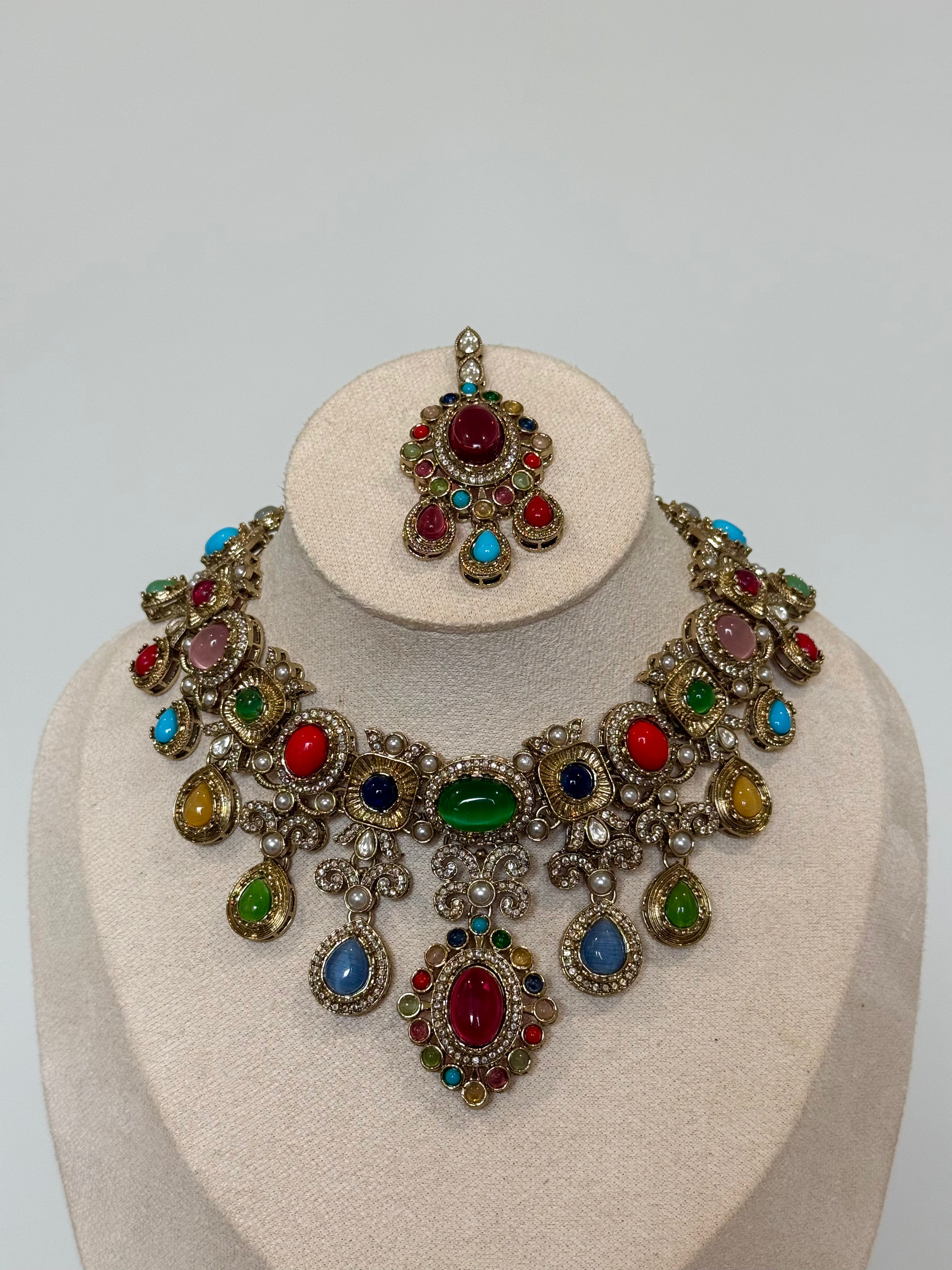 Ambika Necklace Set | Multi